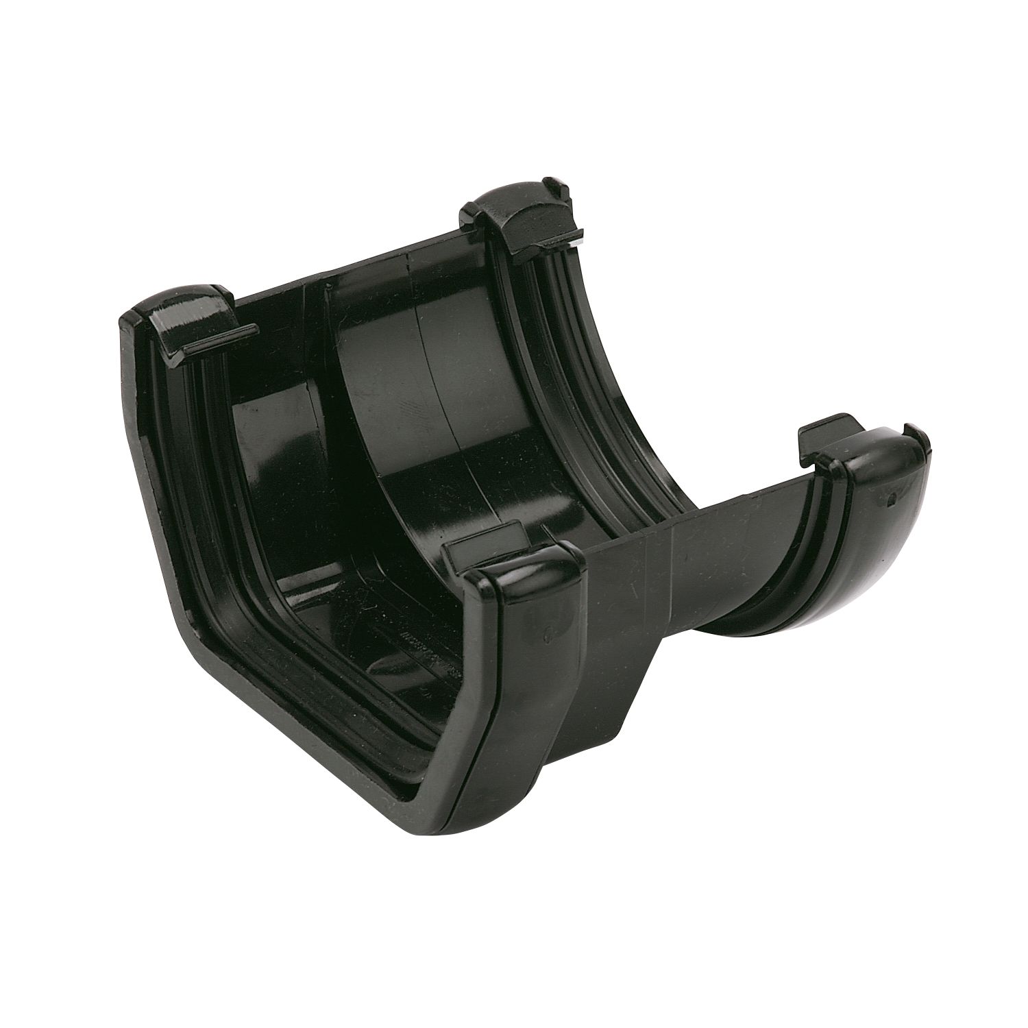 FloPlast Square to Round Gutter Adaptor Black 112-114mm (79056)