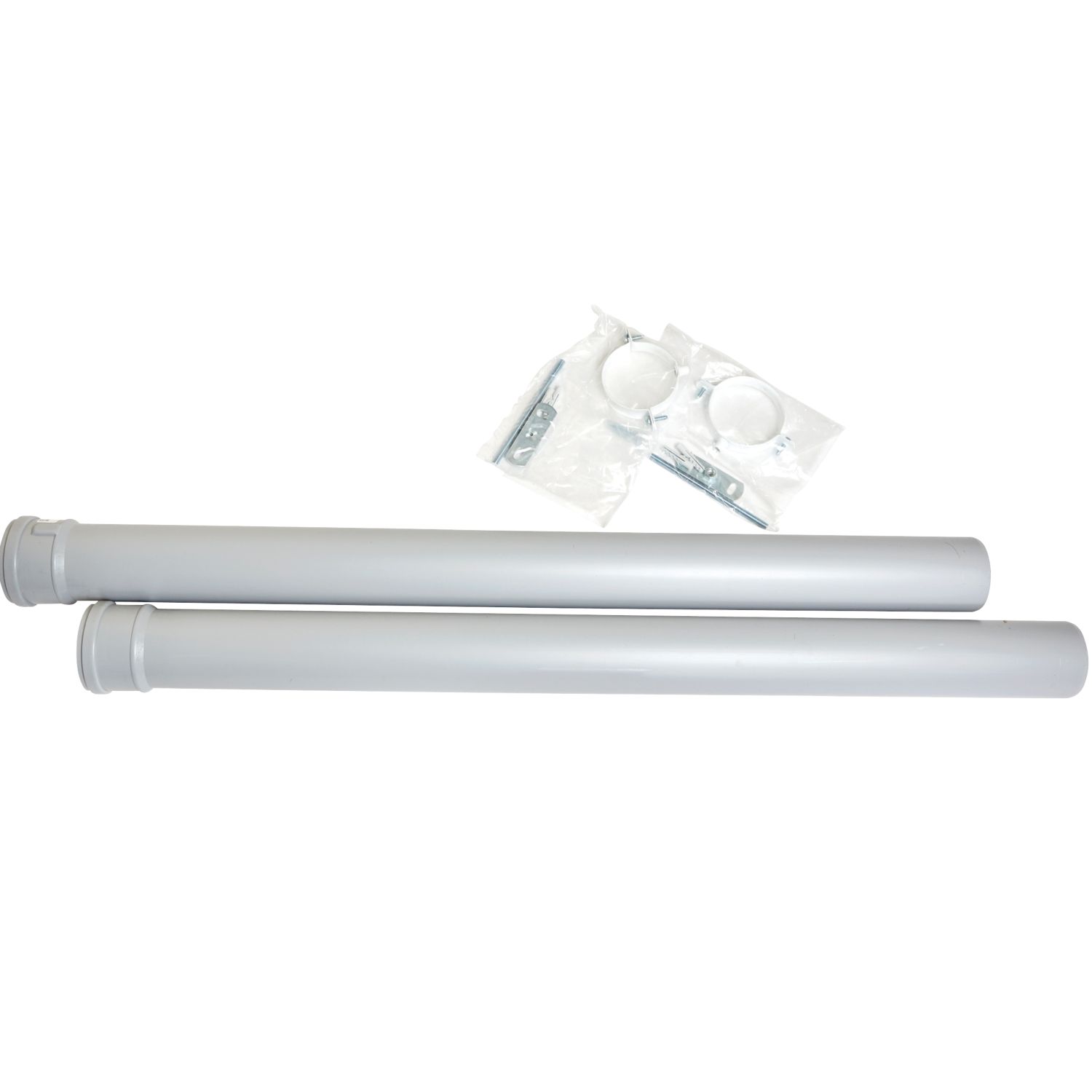 Ideal Heating Vertical Flue Extension Pipes 80mm x 1m 2 Pack (7905X)