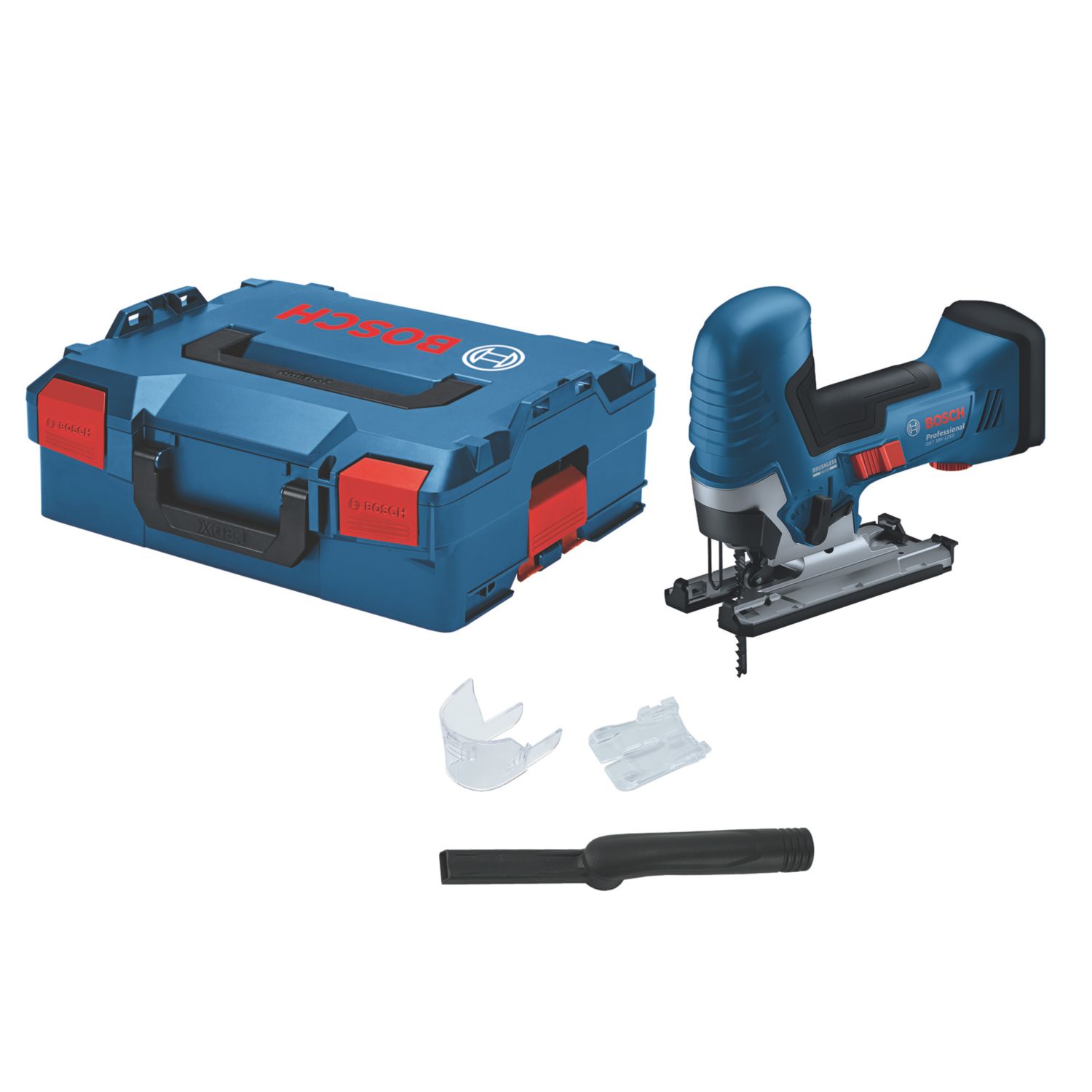 Bosch GST 18V-125 S 18V Li-Ion CoolPack Brushless Cordless Jigsaw with L-Boxx - Bare (791KU)