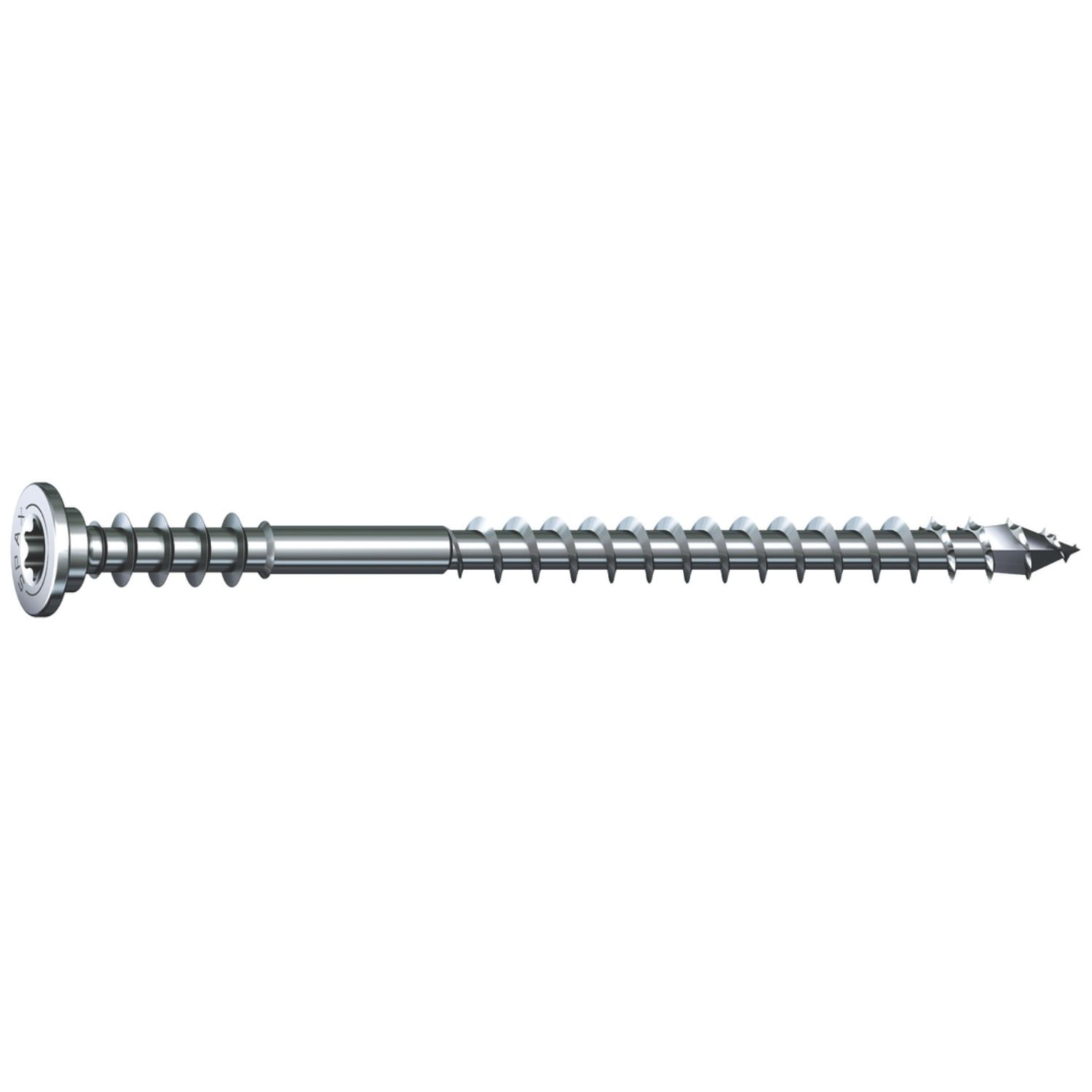 Spax TX Flat Self Drilling Wood Screws 6mm x 80mm 100 Pack (792VA)