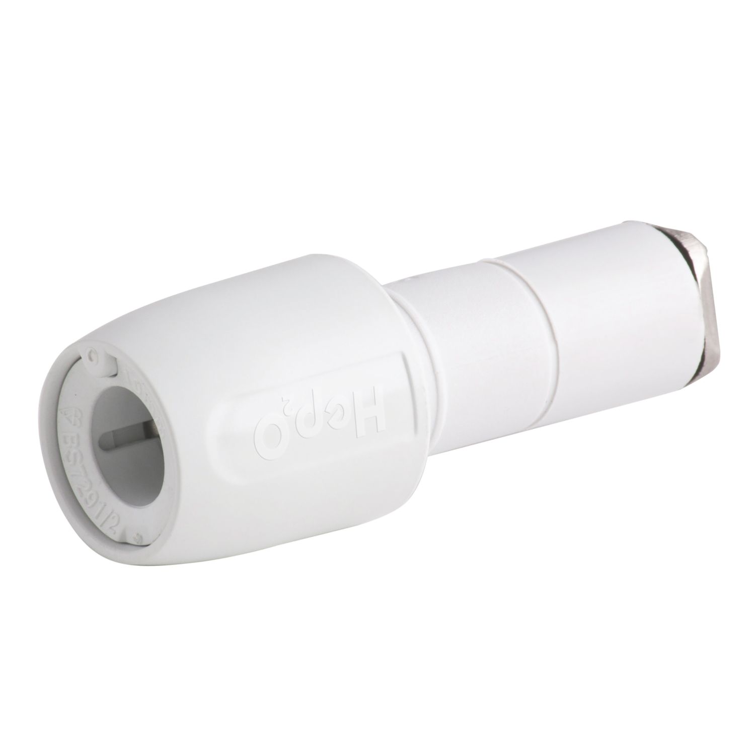 Hep2O Plastic Push-Fit Stem Coupler F 10mm x M 15mm (7947F)