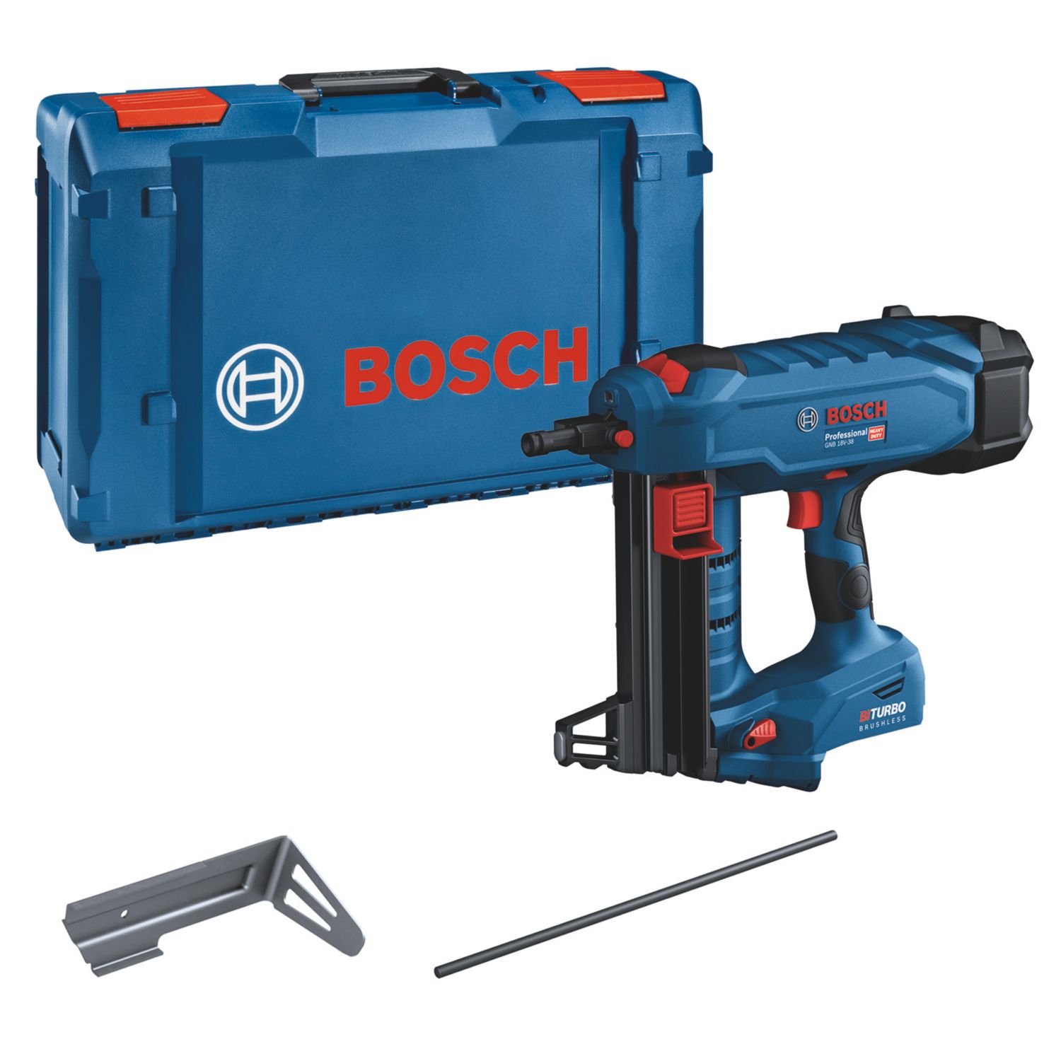Bosch GNB 18V-38 Professional 38mm 18V Li-Ion AMPShare Brushless Concrete/Steel Cordless Nail Gun - Bare (794CK)