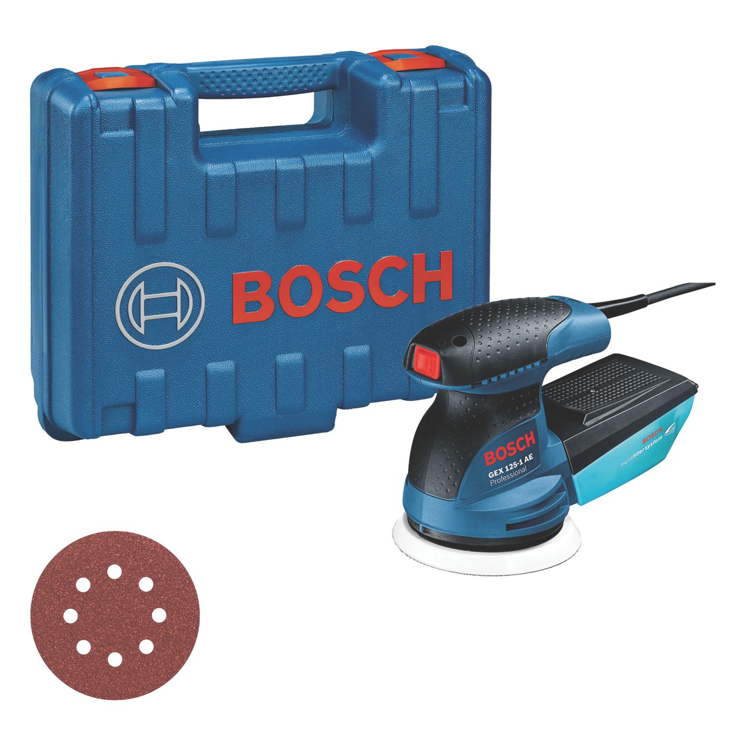 Bosch GEX 125-1 AE 125mm Electric Random Orbit Sander 230V (796YW)