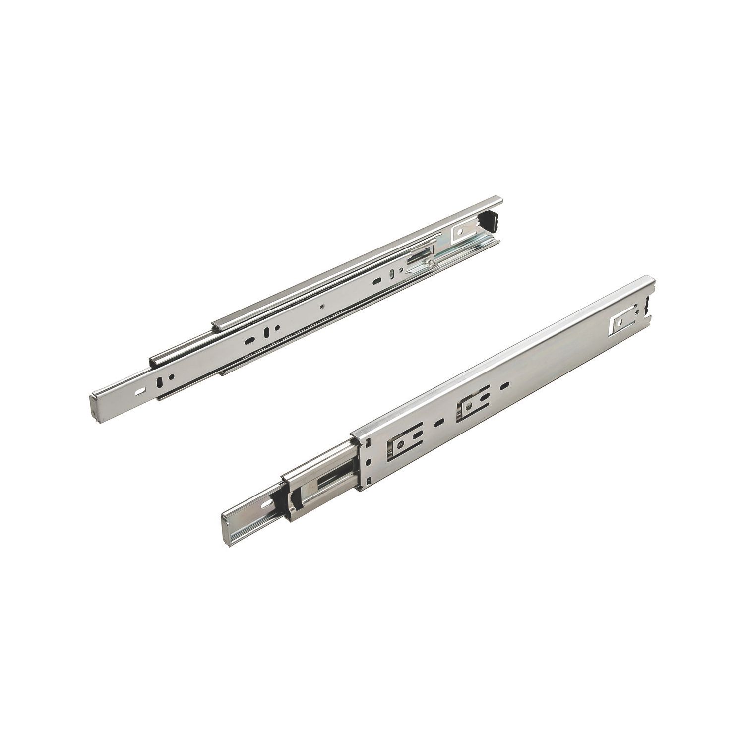 Hafele Bright Zinc-Plated Ball Bearing Drawer Runners 350mm 2 Pack (7984J)