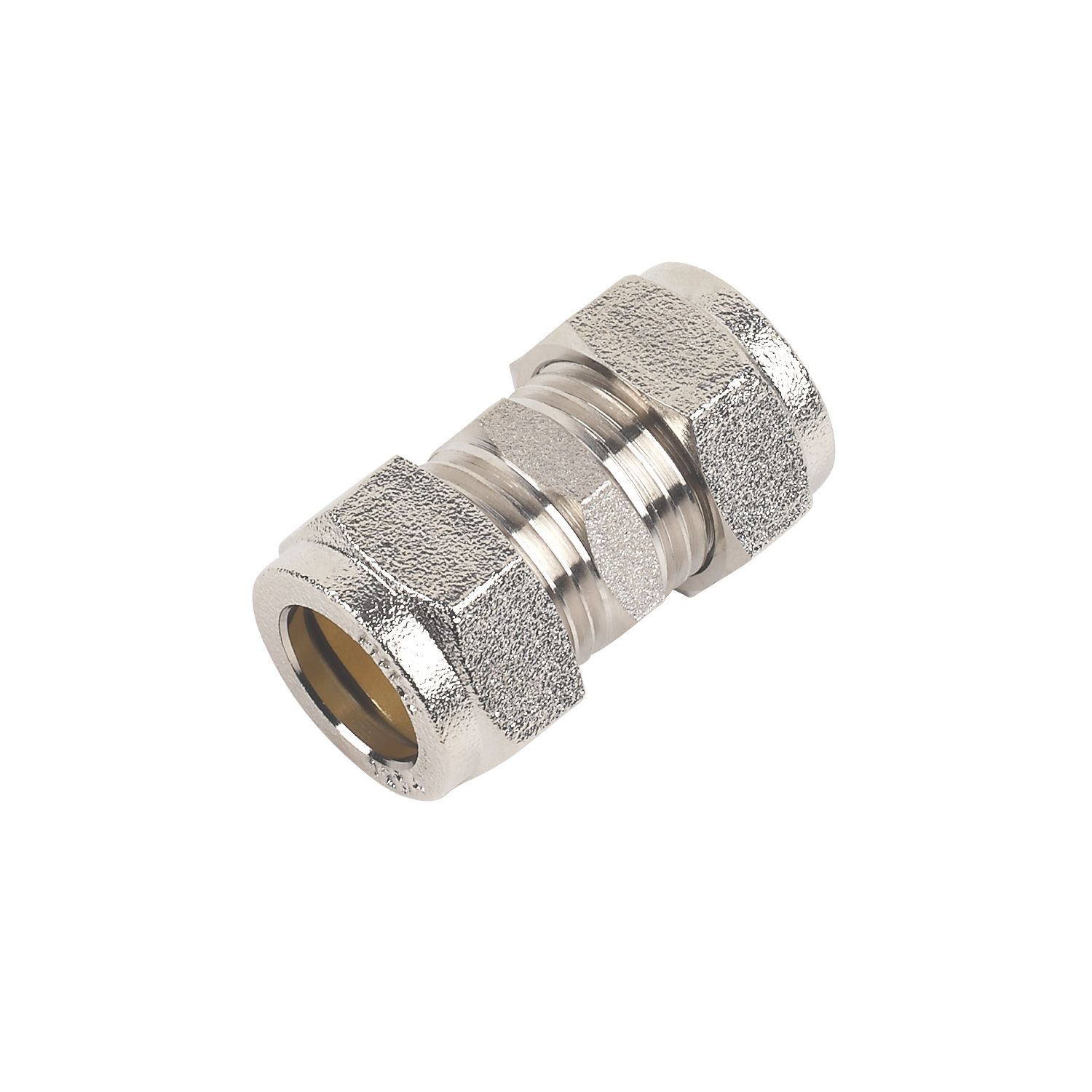 Flomasta Brass Compression Equal Coupler 15mm (79889)