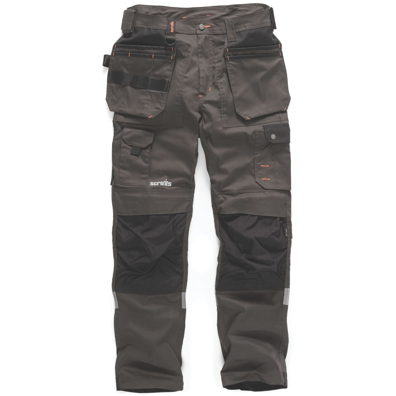 Scruffs Trade Stretch Work Trousers Grey/Black 34" W 32" L (799GX)