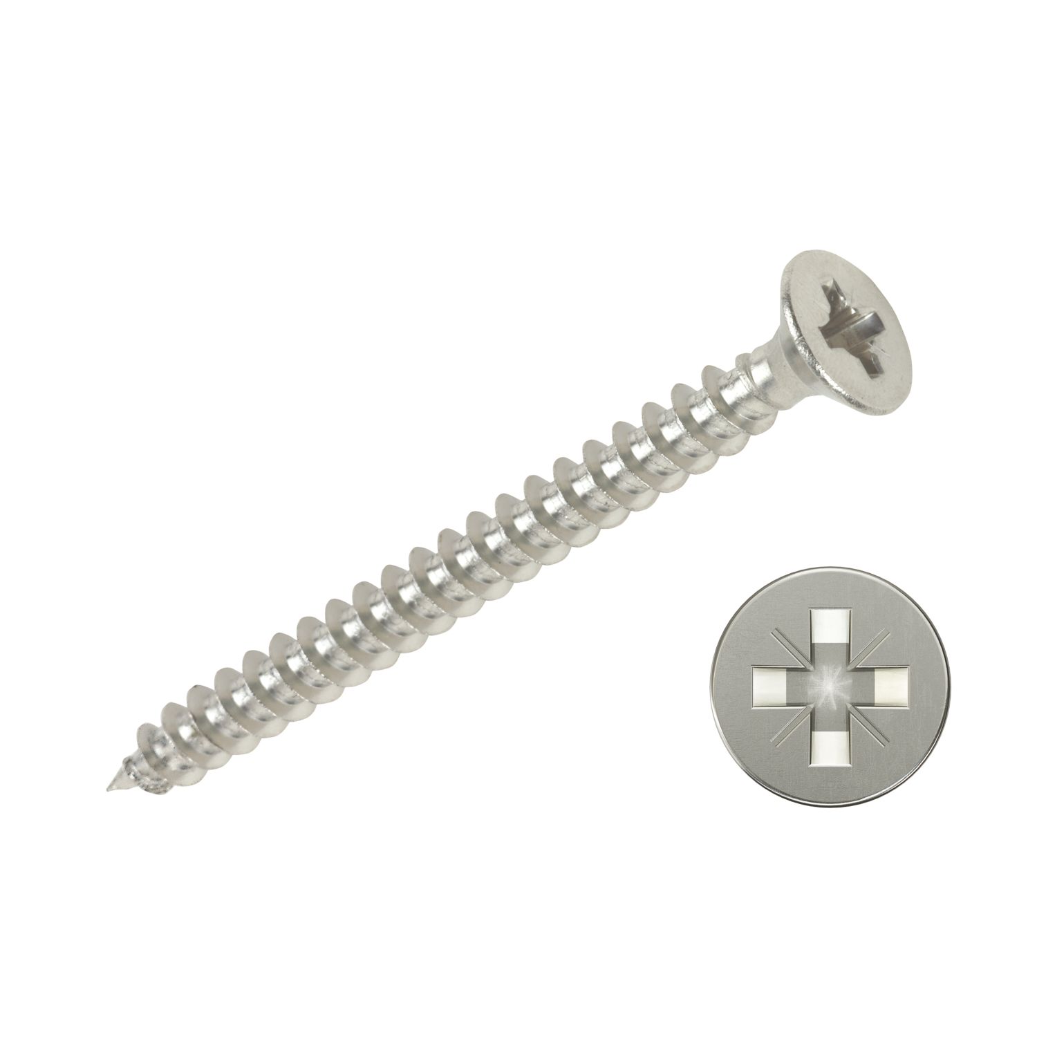 Ultra Screw PZ Double-Countersunk Thread Forming Multipurpose Screws 5mm x 70mm 100 Pack (80260)