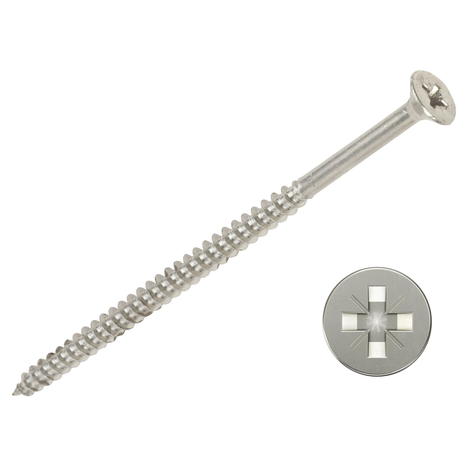 Ultra Screw PZ Double-Countersunk Thread Forming Multipurpose Screws 5mm x 80mm 100 Pack (80261)