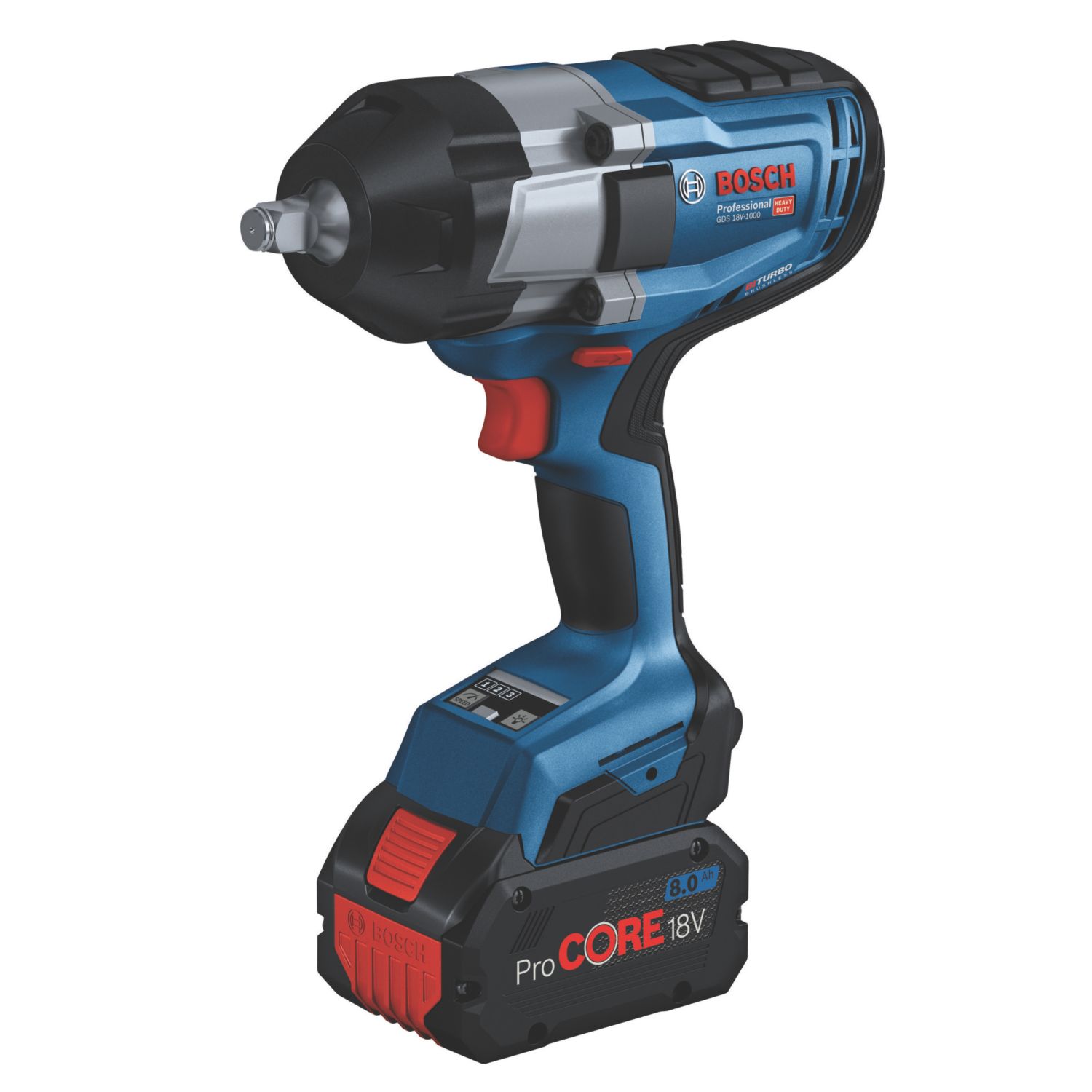 Bosch GDS 18V-1000 18V 2 x 8.0Ah Li-Ion ProCORE Brushless Cordless Impact Wrench (802KU)