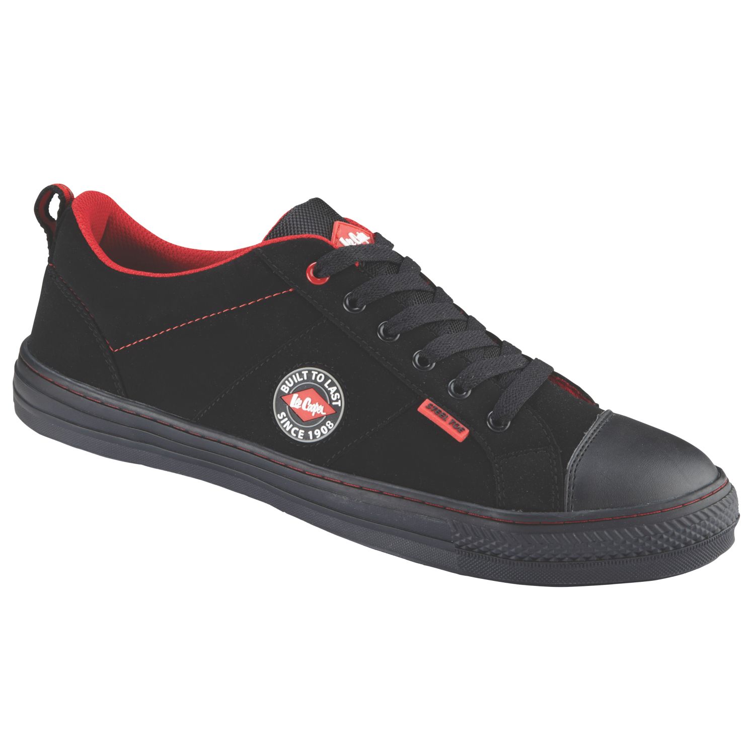 Lee Cooper LCSHOE054 Size 7 Black Steel Toe Cap Safety Trainers (8038F)