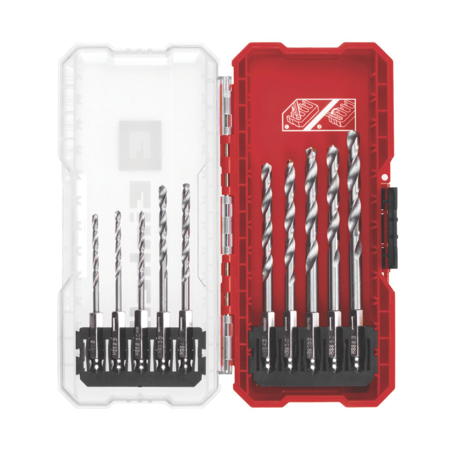 Einhell Hex Shank Multi-Material HSS Drill Bit Set 10 Pieces (804AP)