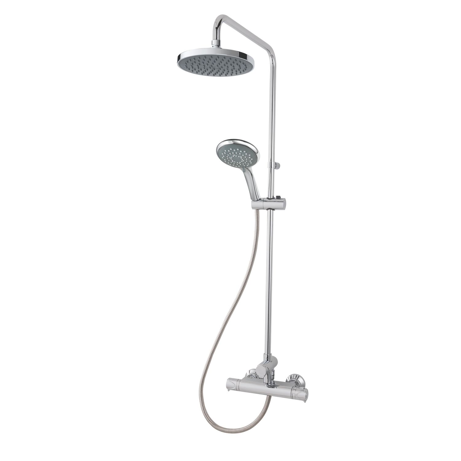 Triton Benito Rear-Fed Exposed Chrome Thermostatic Mixer Shower with Diverter (805FH)