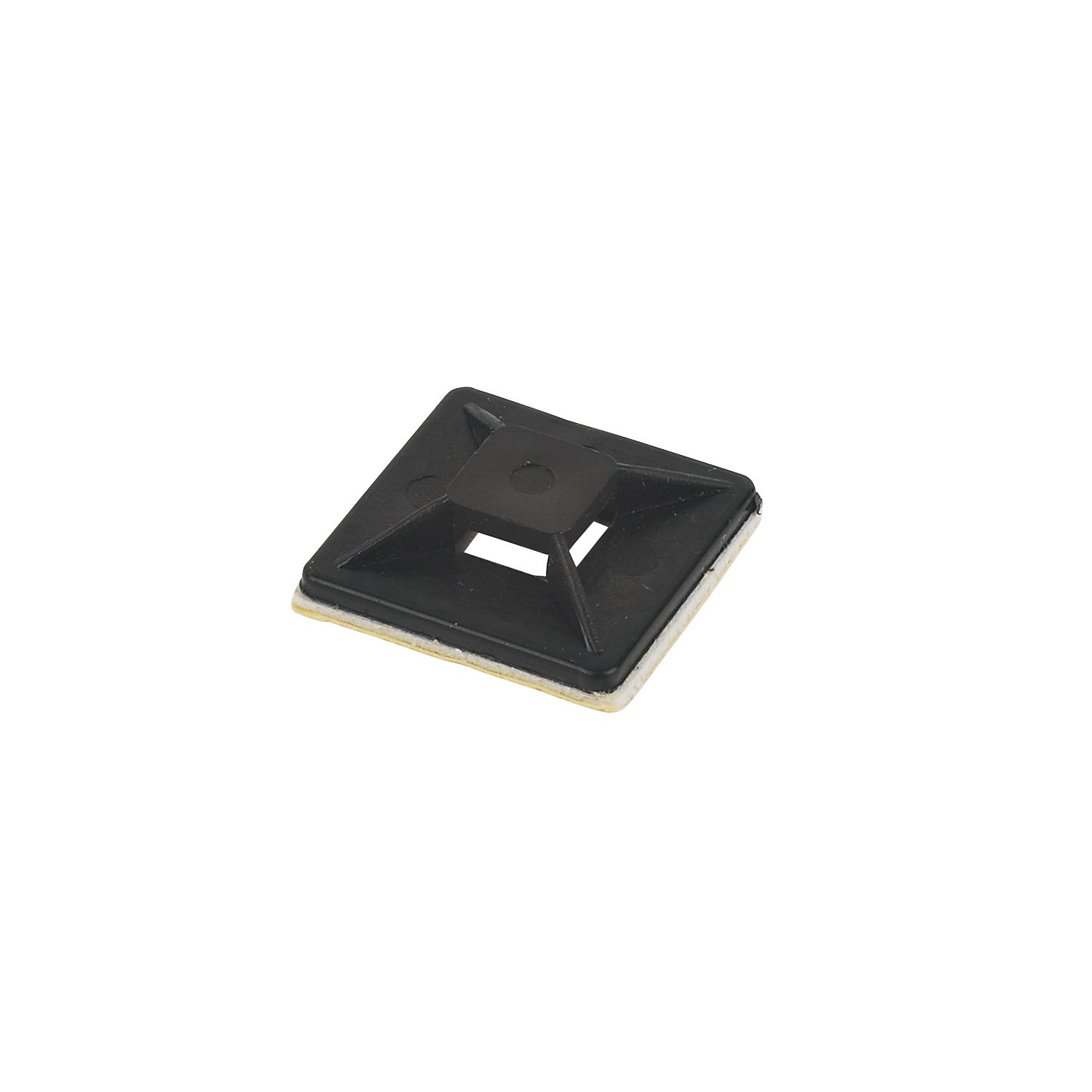 Essentials Cable Tie Bases Black 25mm x 25mm 100 Pack (80760)