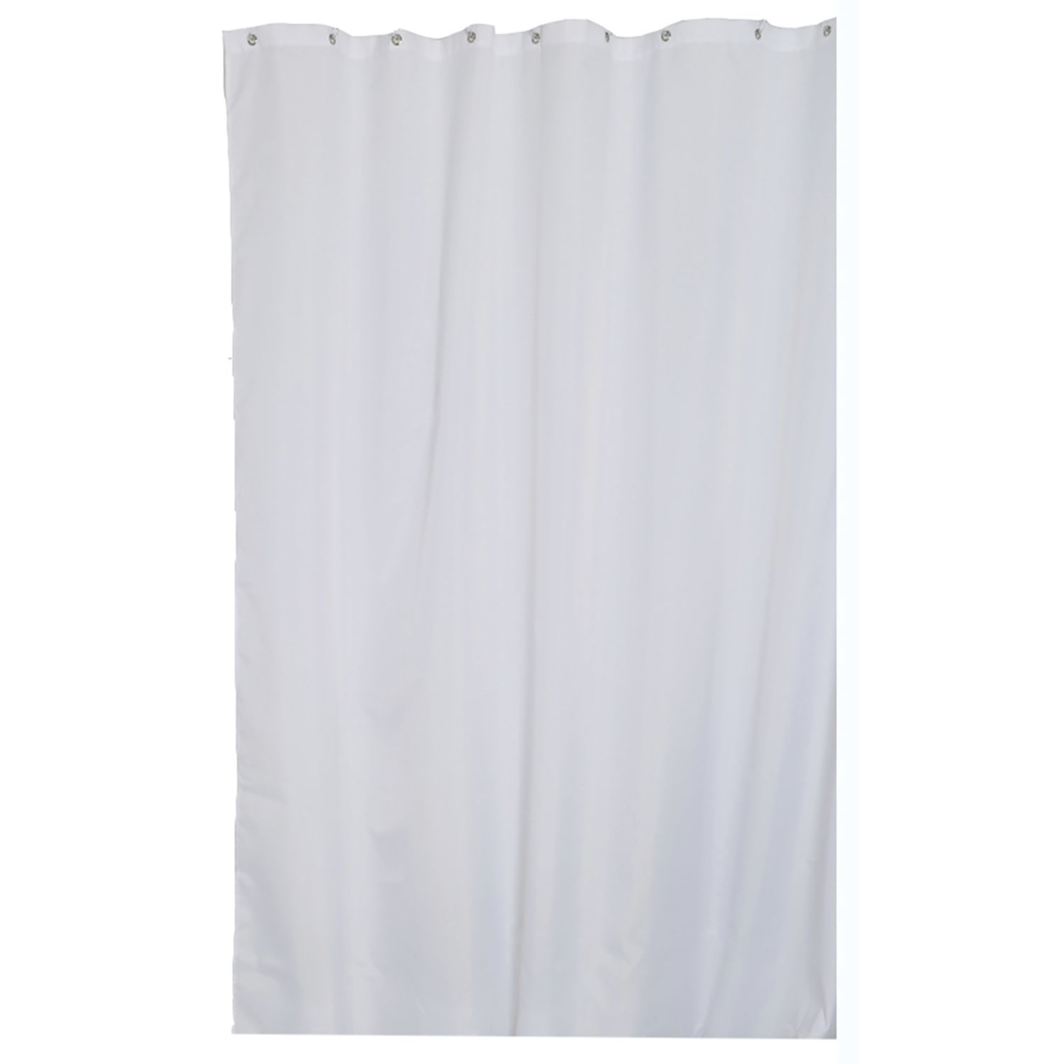 Croydex Textile Shower Curtain White 1800mm x 1800mm (808GY)