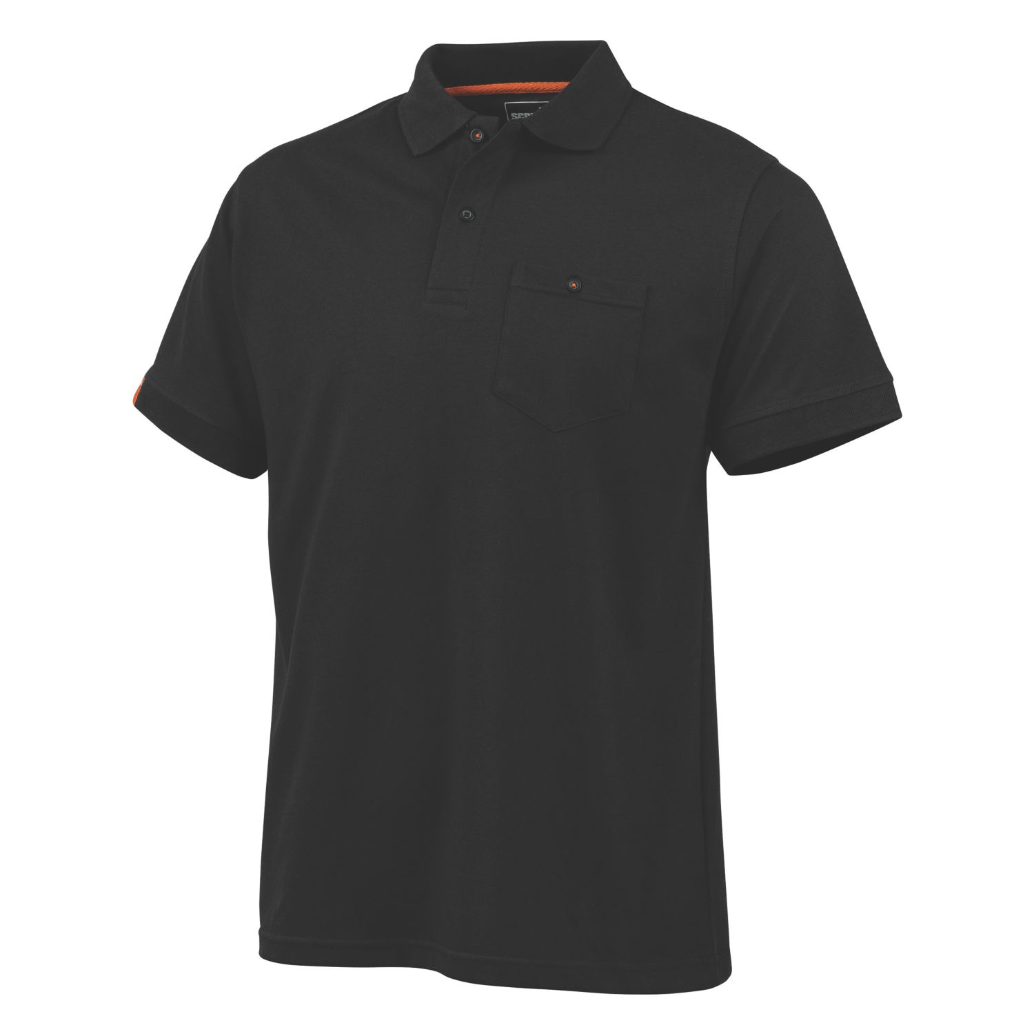 Scruffs Worker Polo Black Large 45½" Chest (809RT)