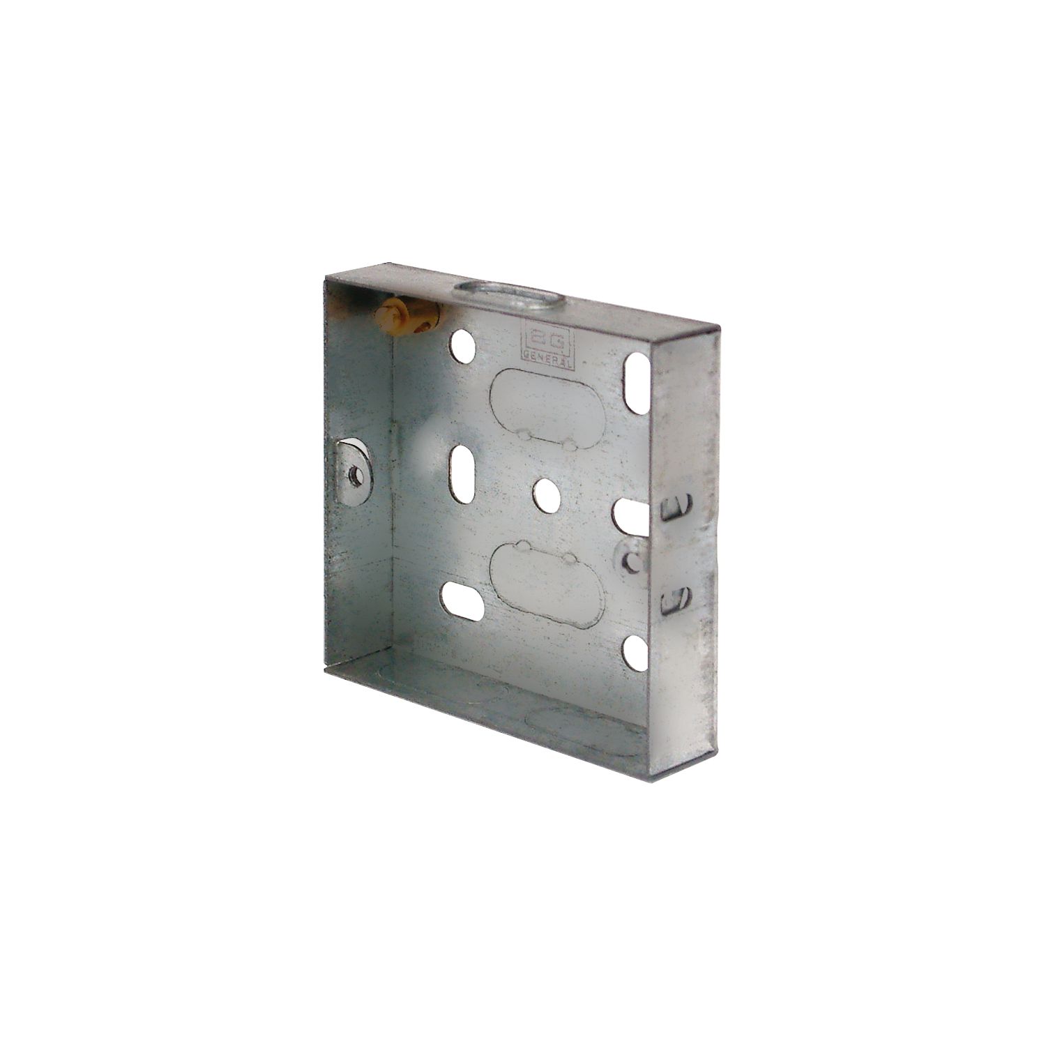 LAP 1-Gang Galvanised Steel Installation Boxes 16mm 10 Pack (81049)