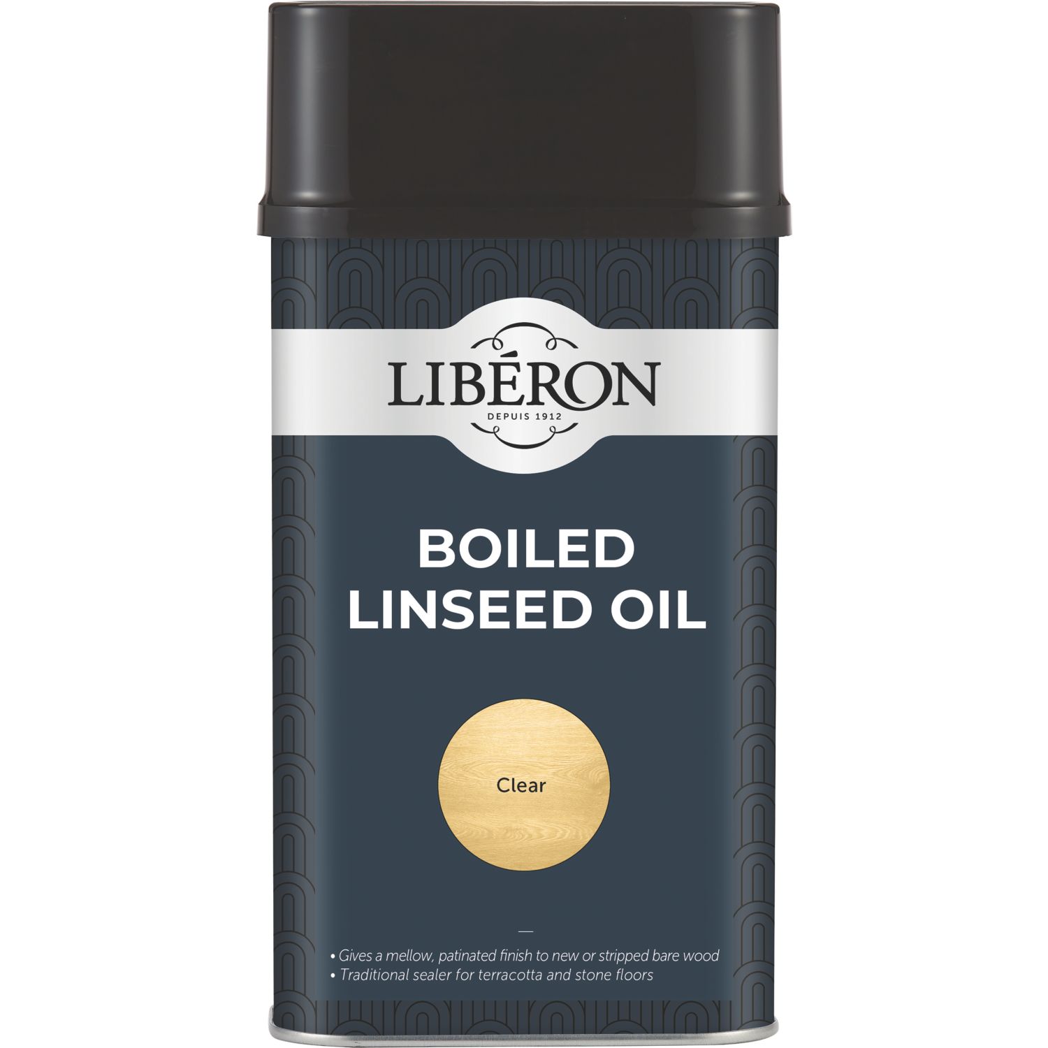 Liberon 1Ltr Clear Natural Solvent-Based Interior Wood Linseed Oil (8105R)