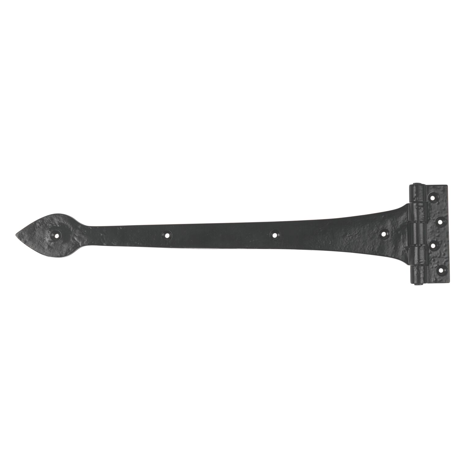 GateMate Black Straight Ornamental Heavy Duty Tee Hinges 100mm x 18" x 450mm 2 Pack (811YV)