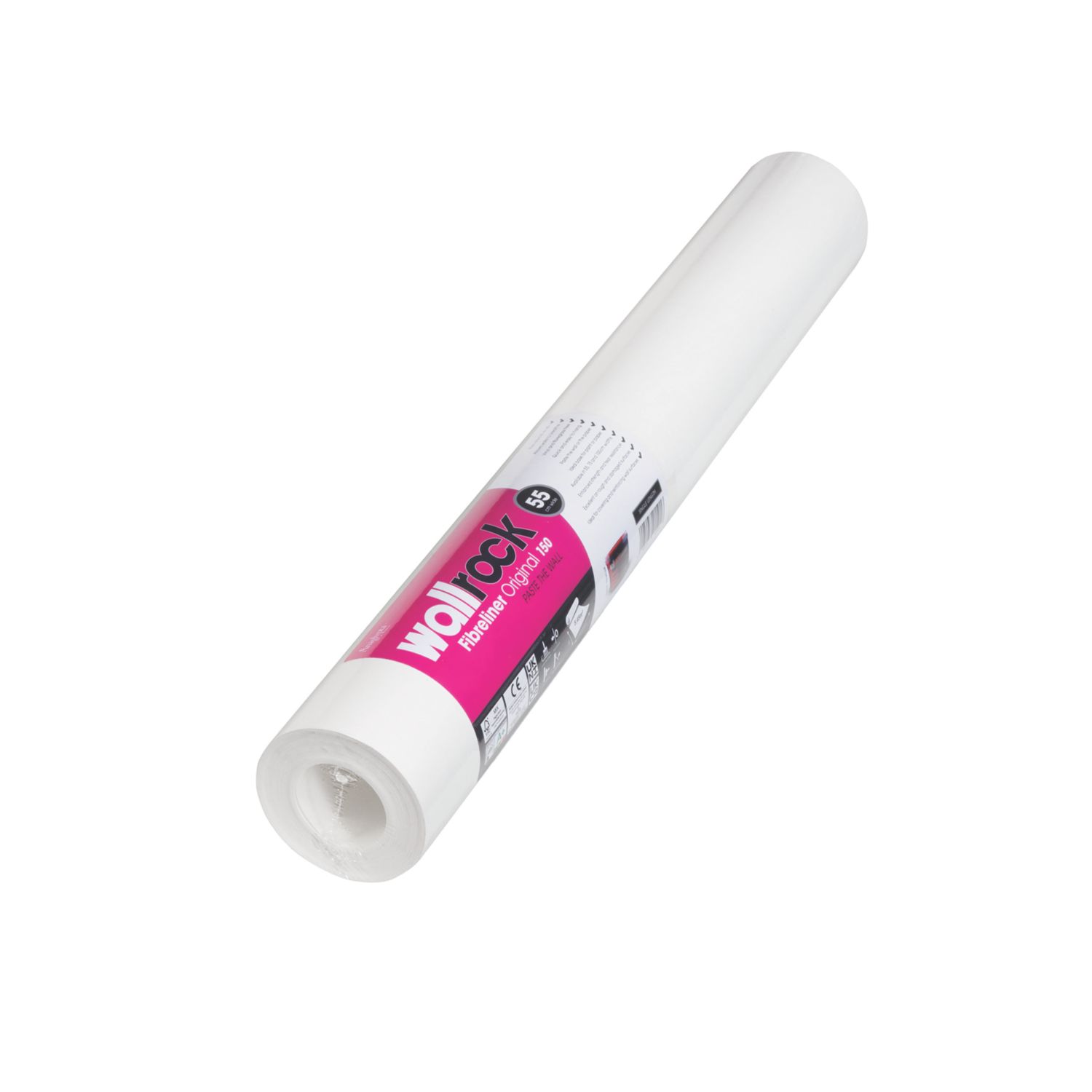 Wallrock White Fibreliner Wallpaper 550mm x 10m (8124J)