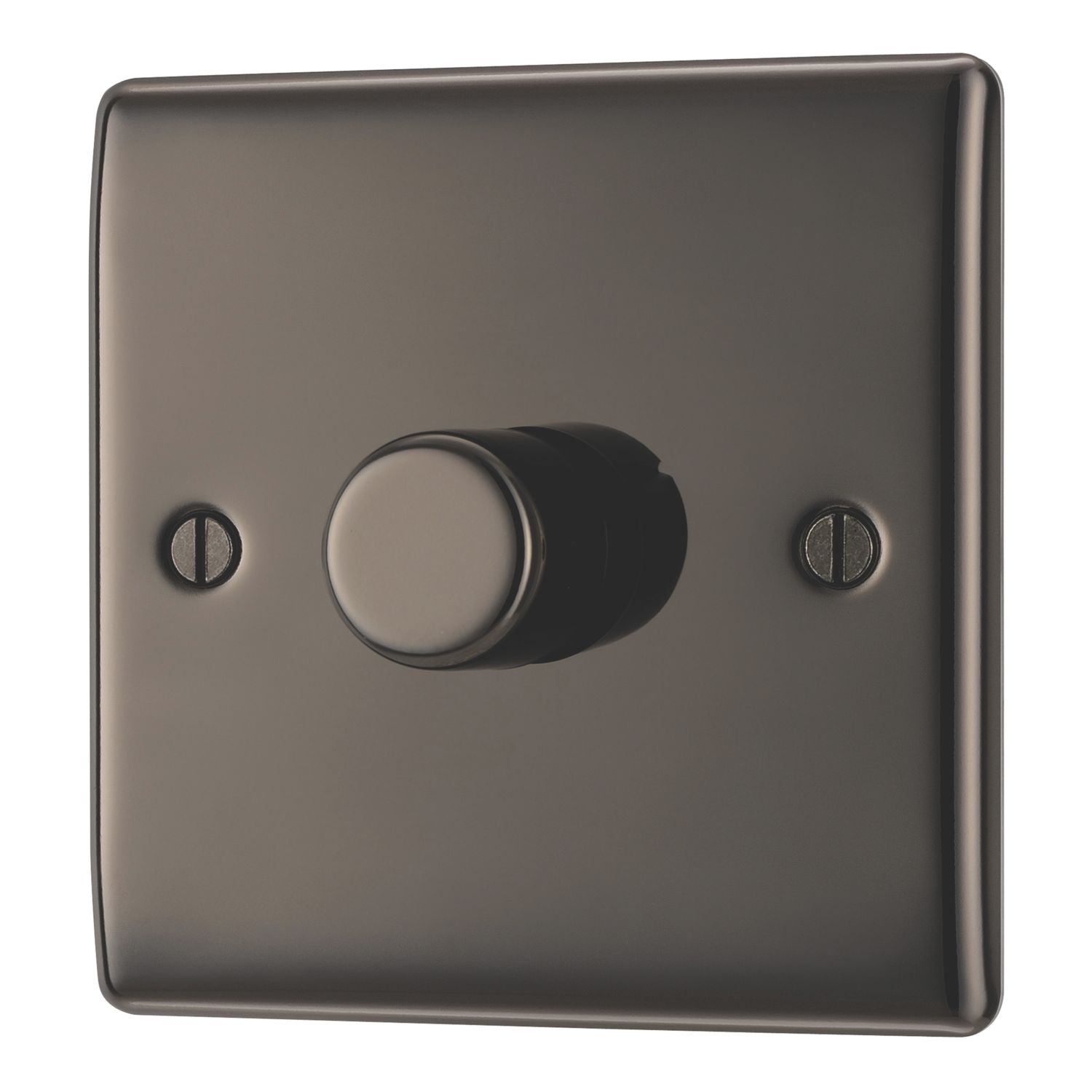 British General Nexus Metal 1-Gang 2-Way LED Dimmer Switch Black Nickel (812CH)