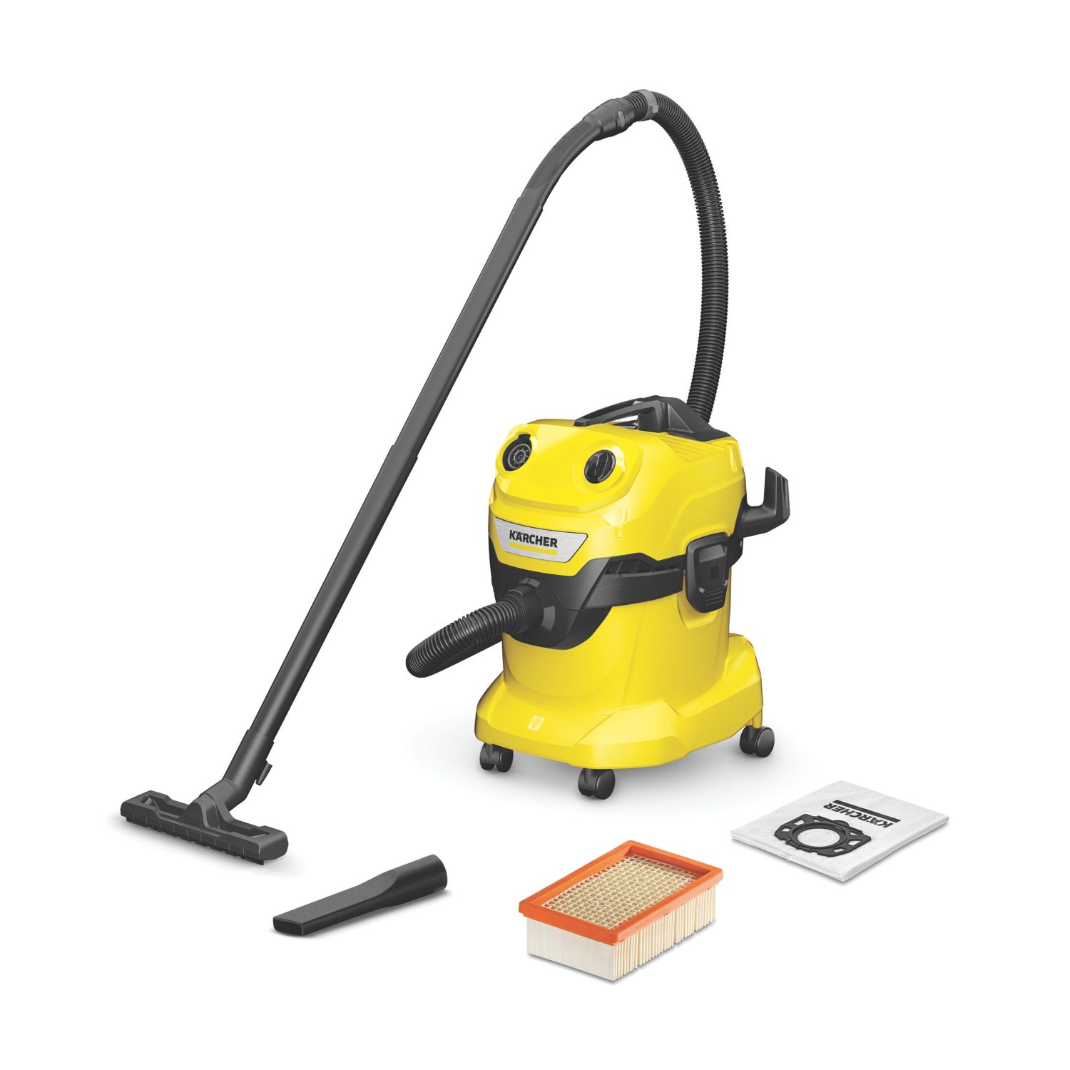Karcher WD 4 1000W 20Ltr Wet & Dry Vacuum 240V (813VF)