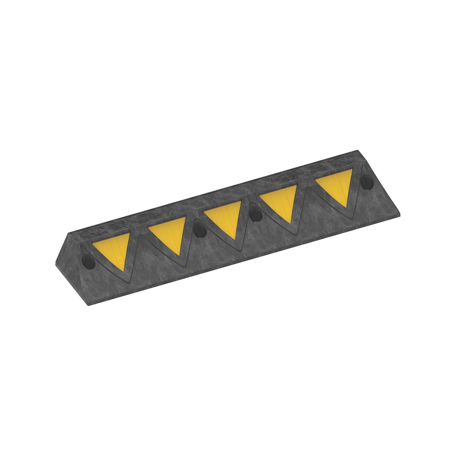 JSP Ridgeback Black / Yellow Wheelstop 900mm x 20mm x 20mm (813YL)