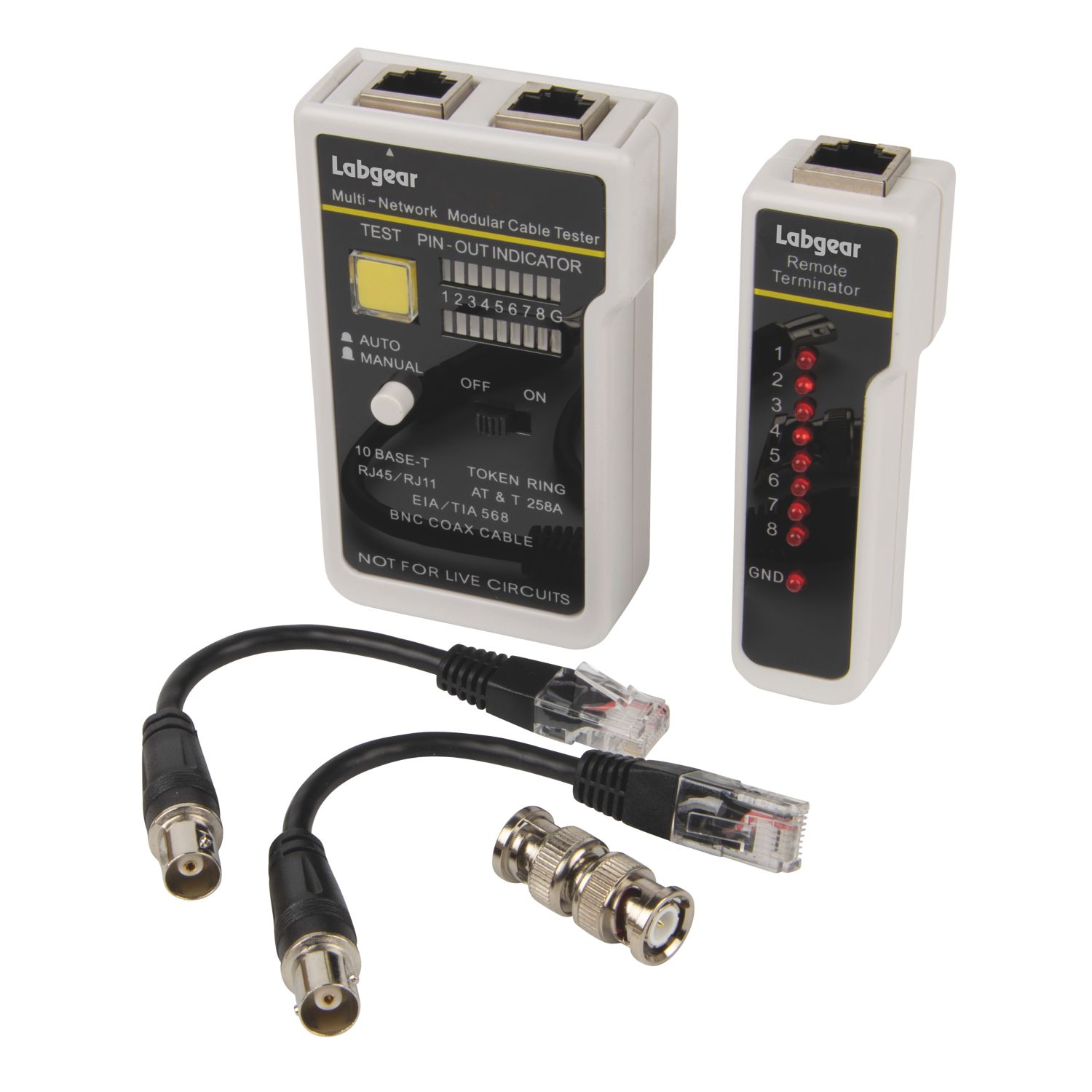Labgear Network Cable Tester for RJ45/RJ11 (815KM)
