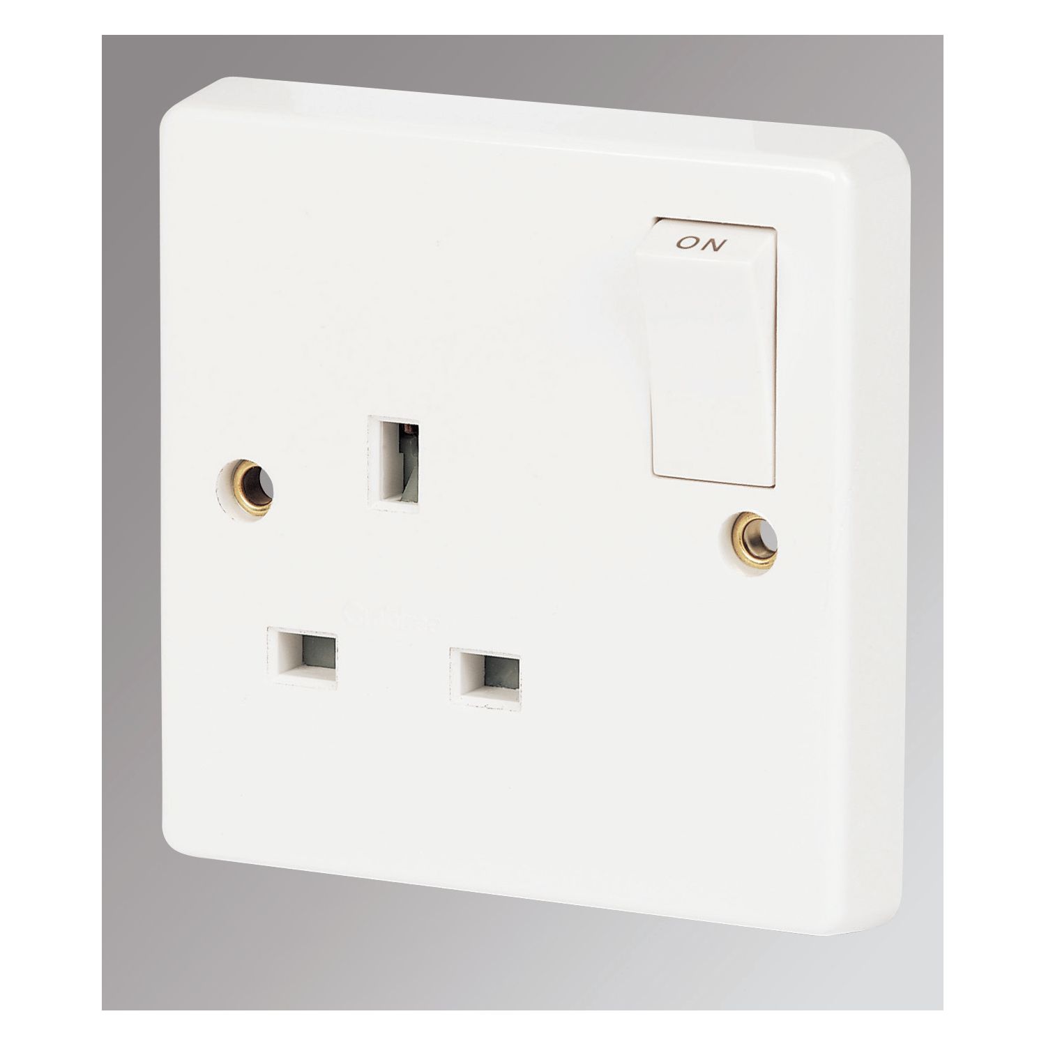 Crabtree Capital 13A 1-Gang SP Switched Plug Socket White (81793)