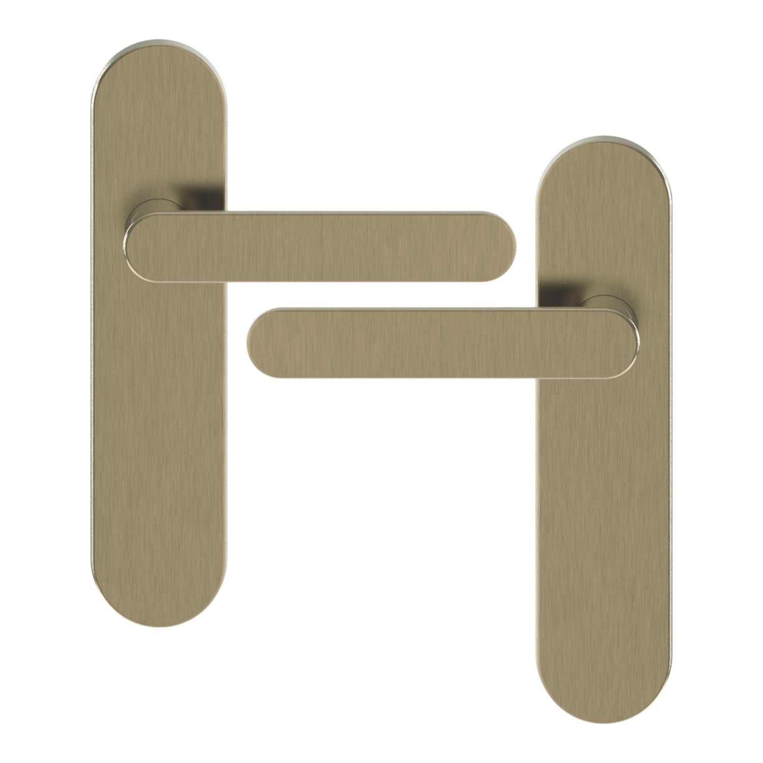 Cooke & Lewis Maugan Lever on Backplate Door Handles Pair Antique Brass (817CM)