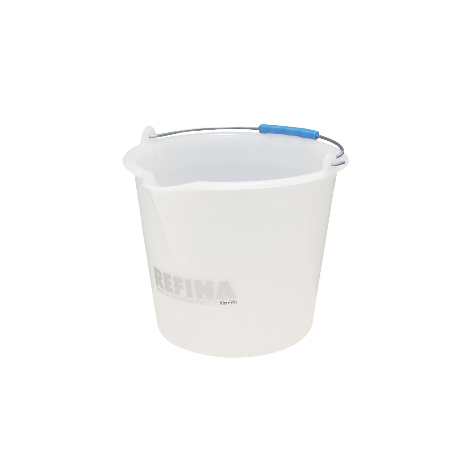 Refina Plastic Gauging Bucket White 12Ltr (817RG)