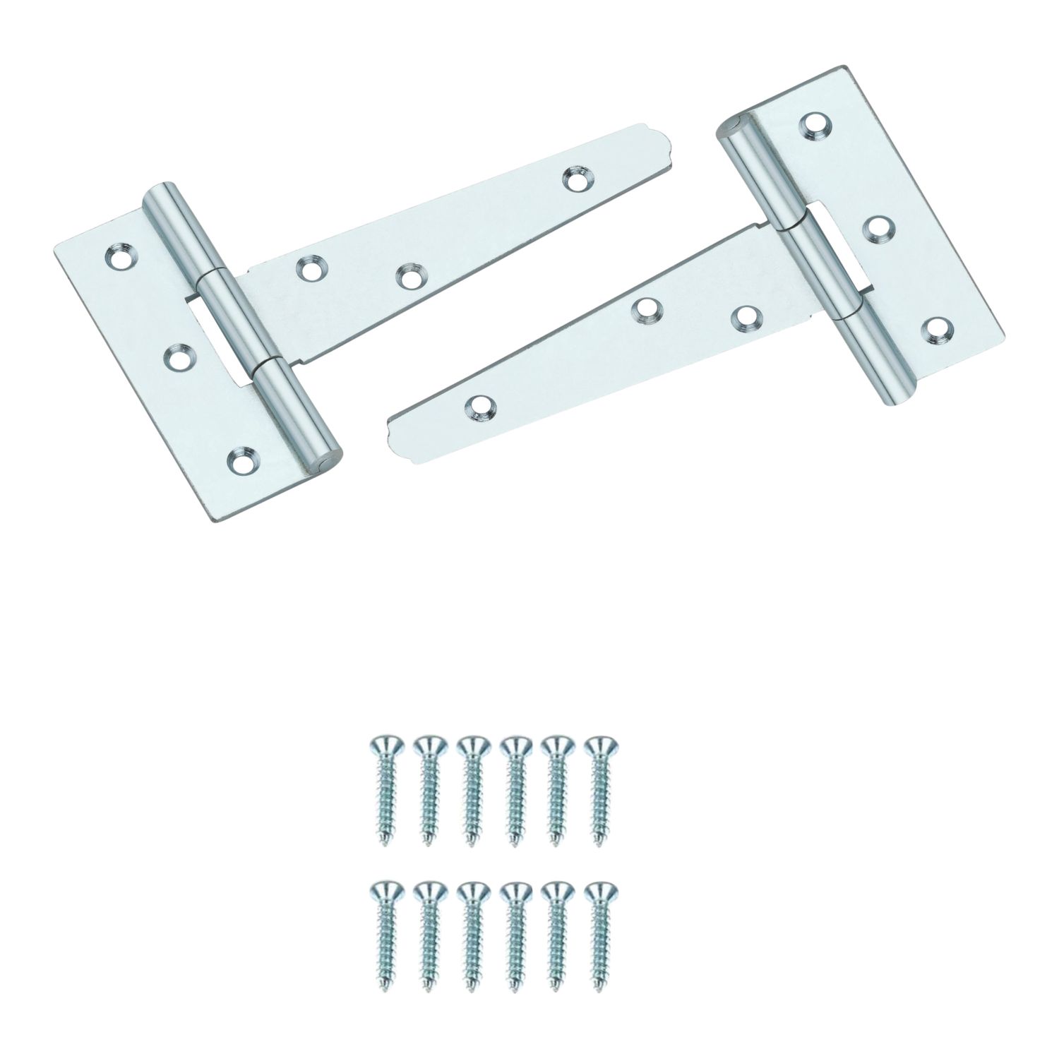 Smith & Locke Zinc-Plated Tee Hinges 102mm 2 Pack (817VE)
