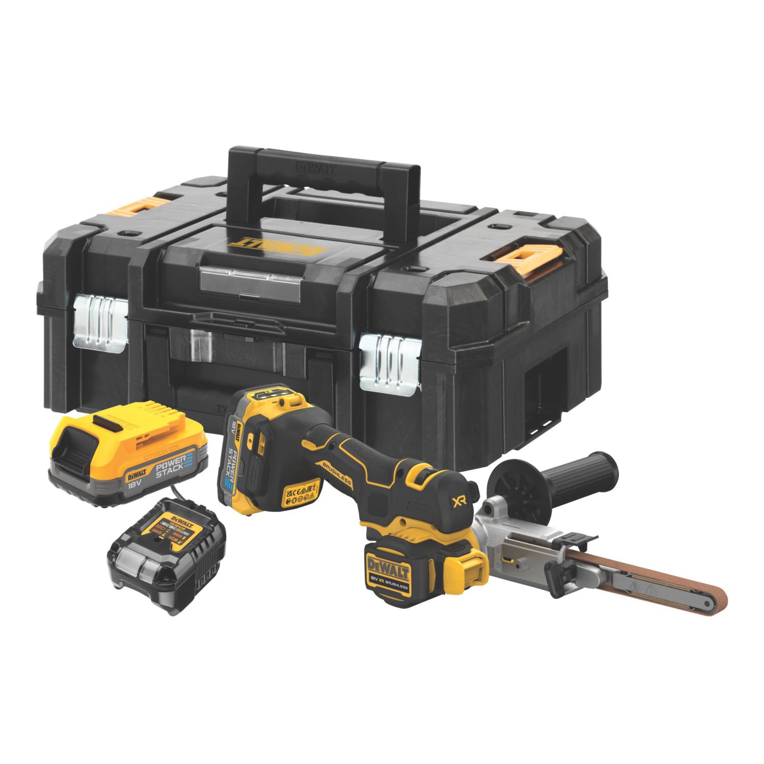 DEWALT DCM200E2T-GB 0.5" 18V 2 x 1.7Ah Li-Ion XR Brushless Cordless Band File (818VN)