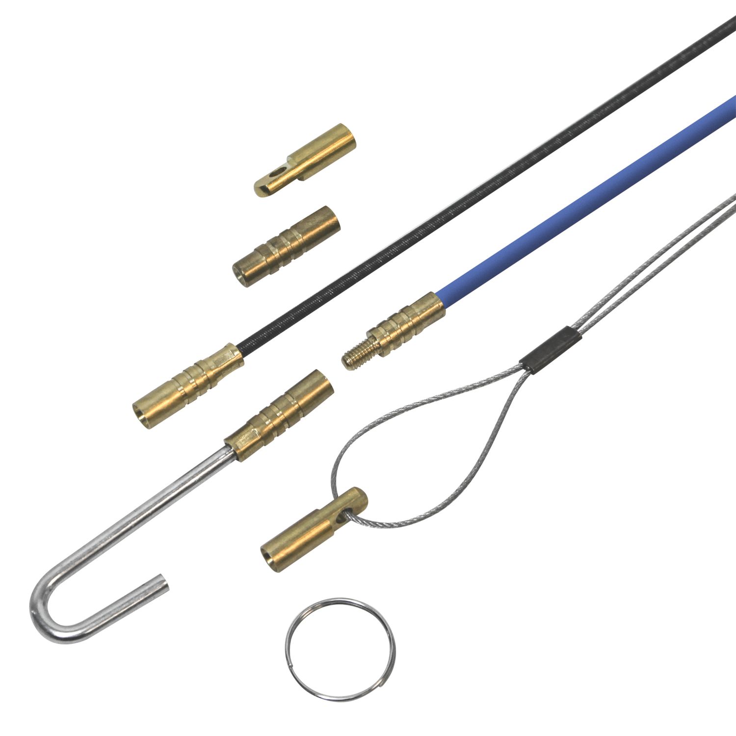 Faithfull 4mm Mini-Flex Cable Access Kit 3.3m 15 Pieces (818YL)