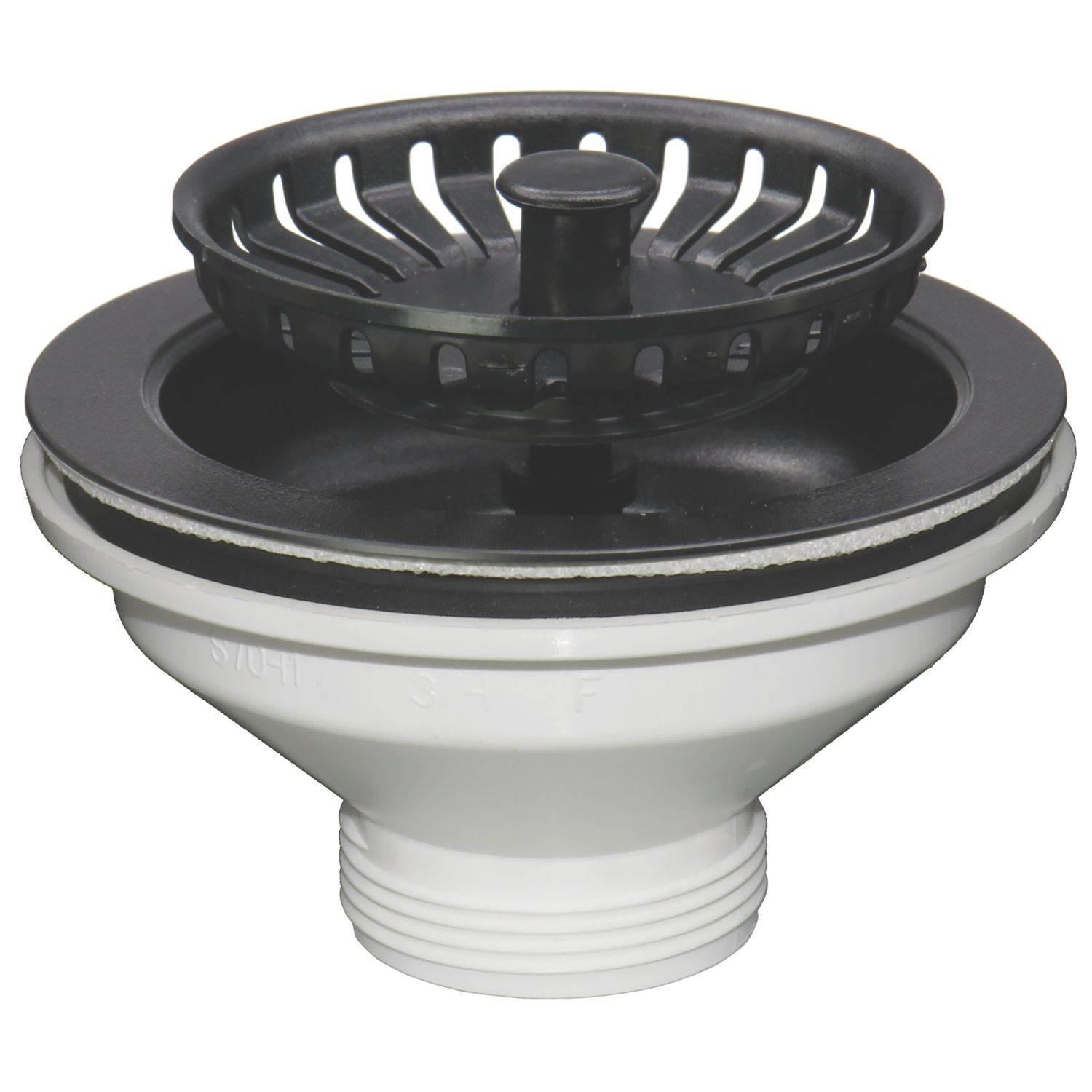 ETAL Sink Strainer Waste without Overflow Black 90mm (819JL)