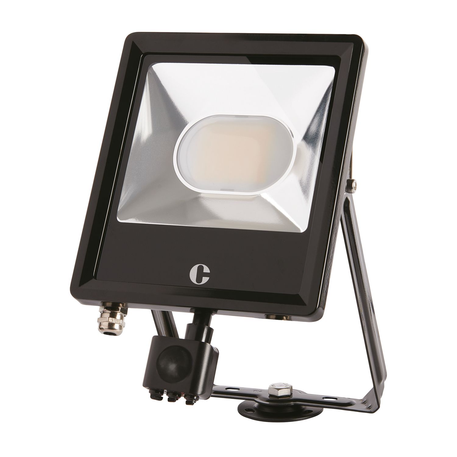 Collingwood Indoor & Outdoor LED Residential Floodlight With PIR Sensor Black 50W 5000 / 5600 / 5100lm (820RW)