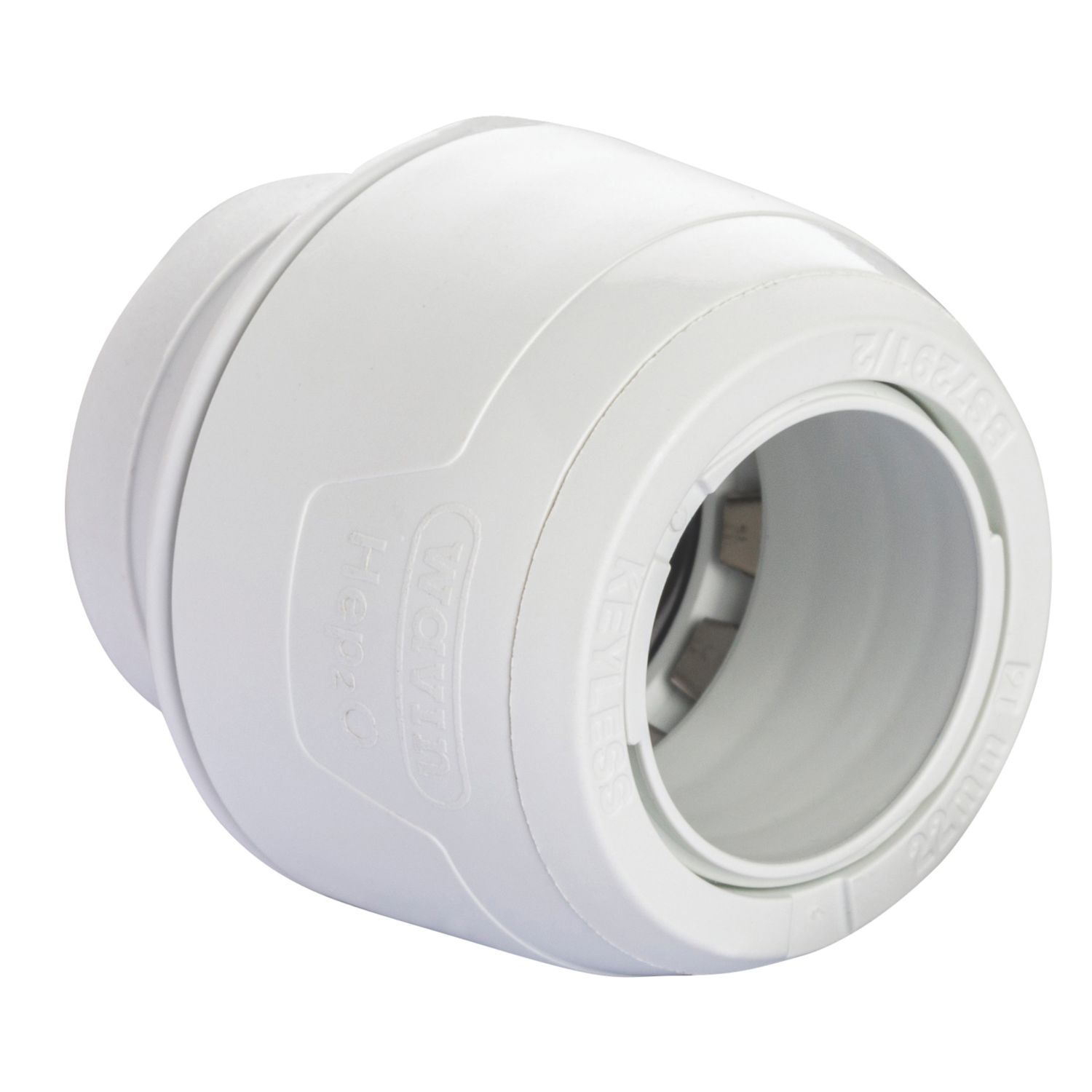 Hep2O Plastic Push-Fit Keyless Stop End 22mm (821RE)