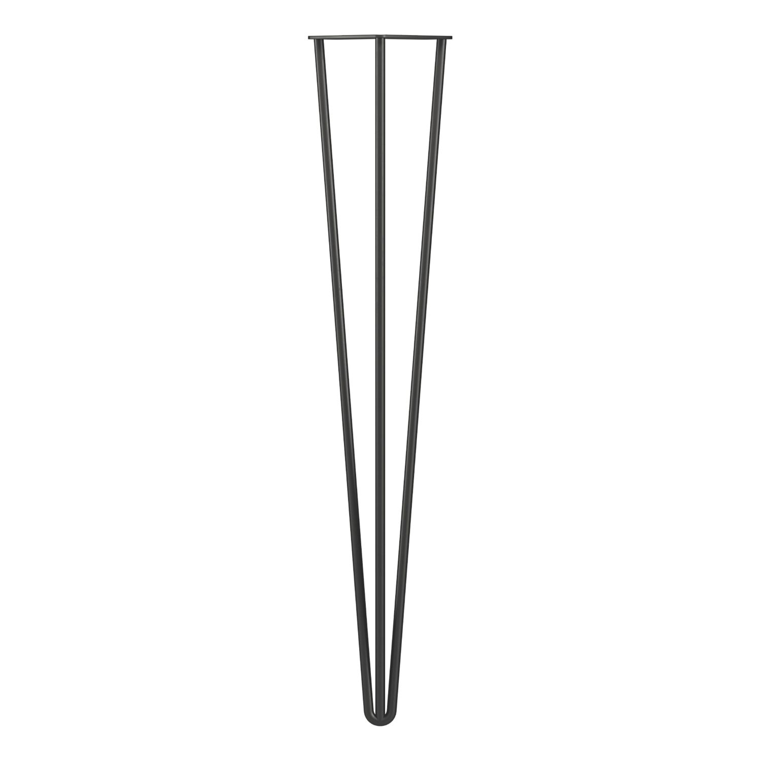 Rothley 3-Pin Hairpin Worktop Leg Matt Black 710mm (823PP)