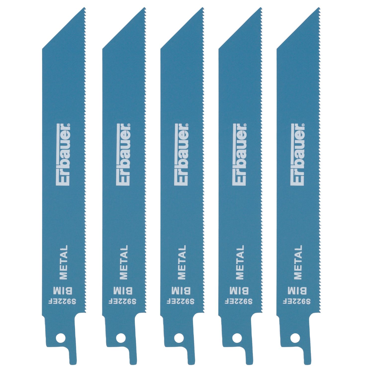 Erbauer Multi-Material Reciprocating Saw Blades 130mm 5 Pack (8241D)