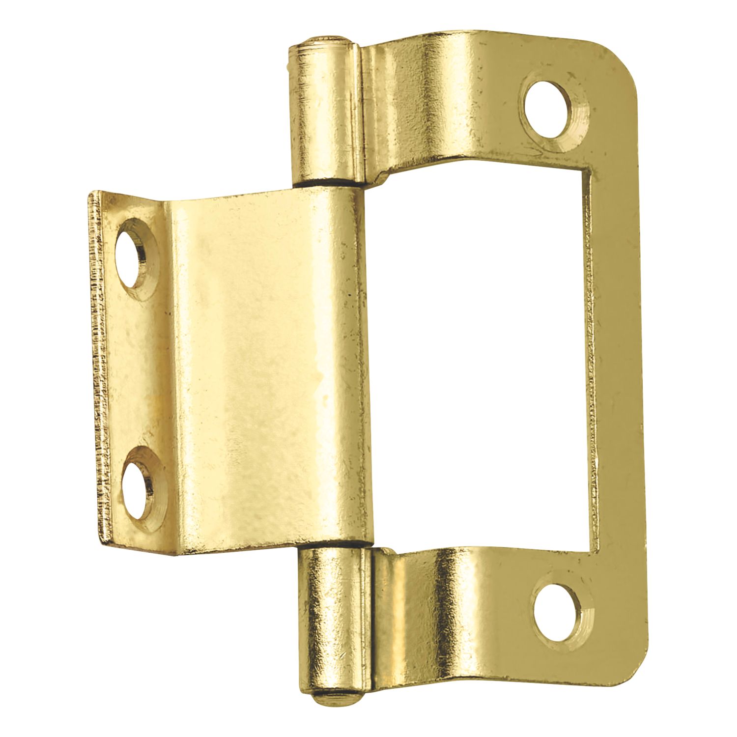 Brass Effect Double Cranked Hinges 51mm x 35mm 2 Pack (824PR)