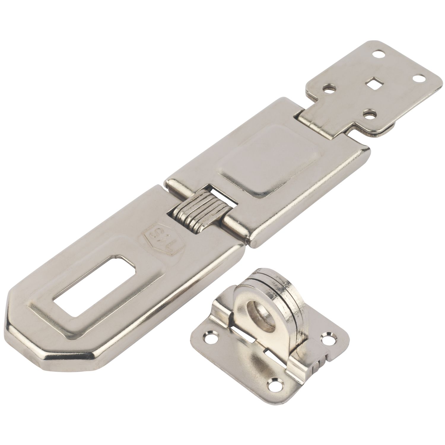 Smith & Locke Hasp & Staple Nickel 158mm (8266X)