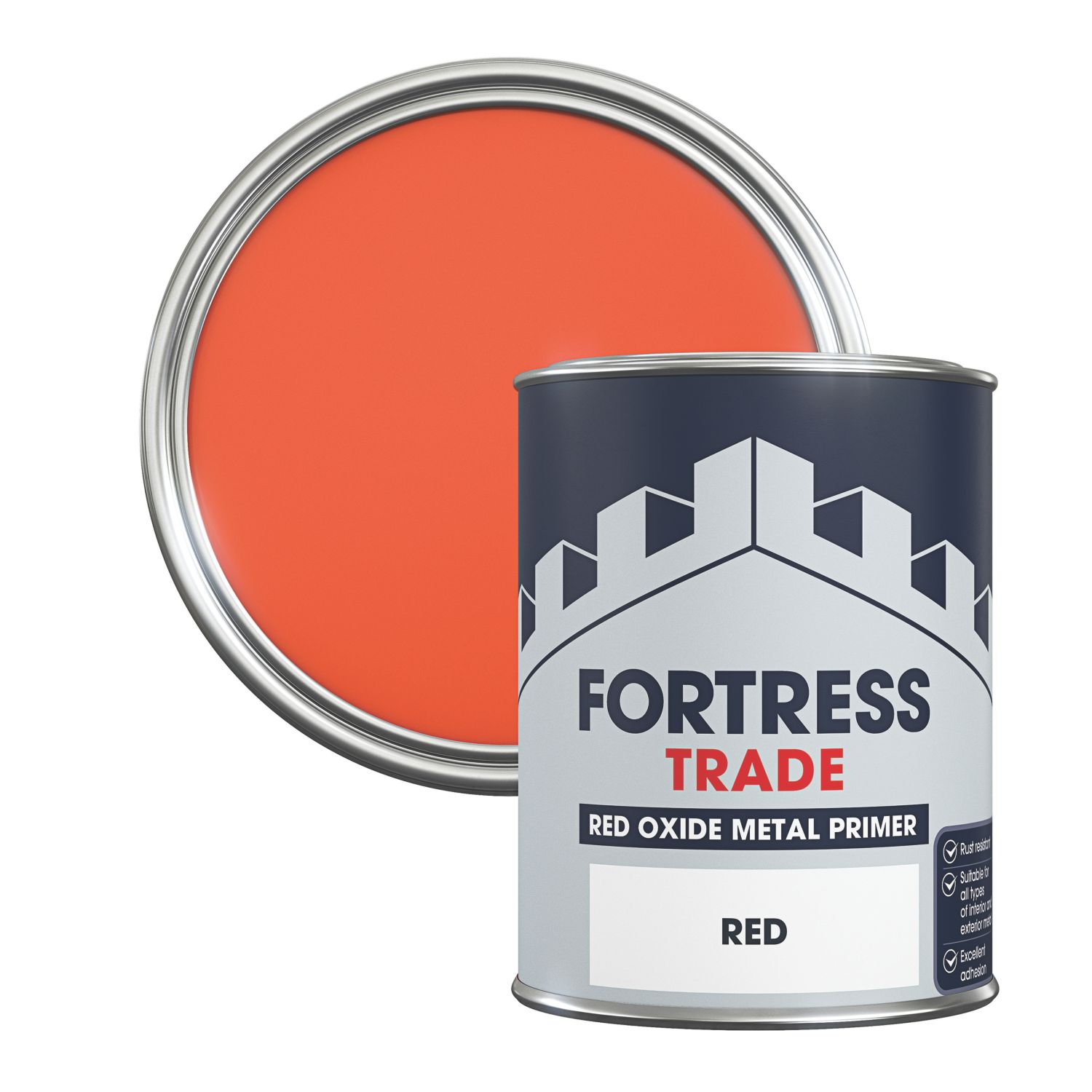 Fortress Trade 250ml Red Oxide Metal Primer (826JM)
