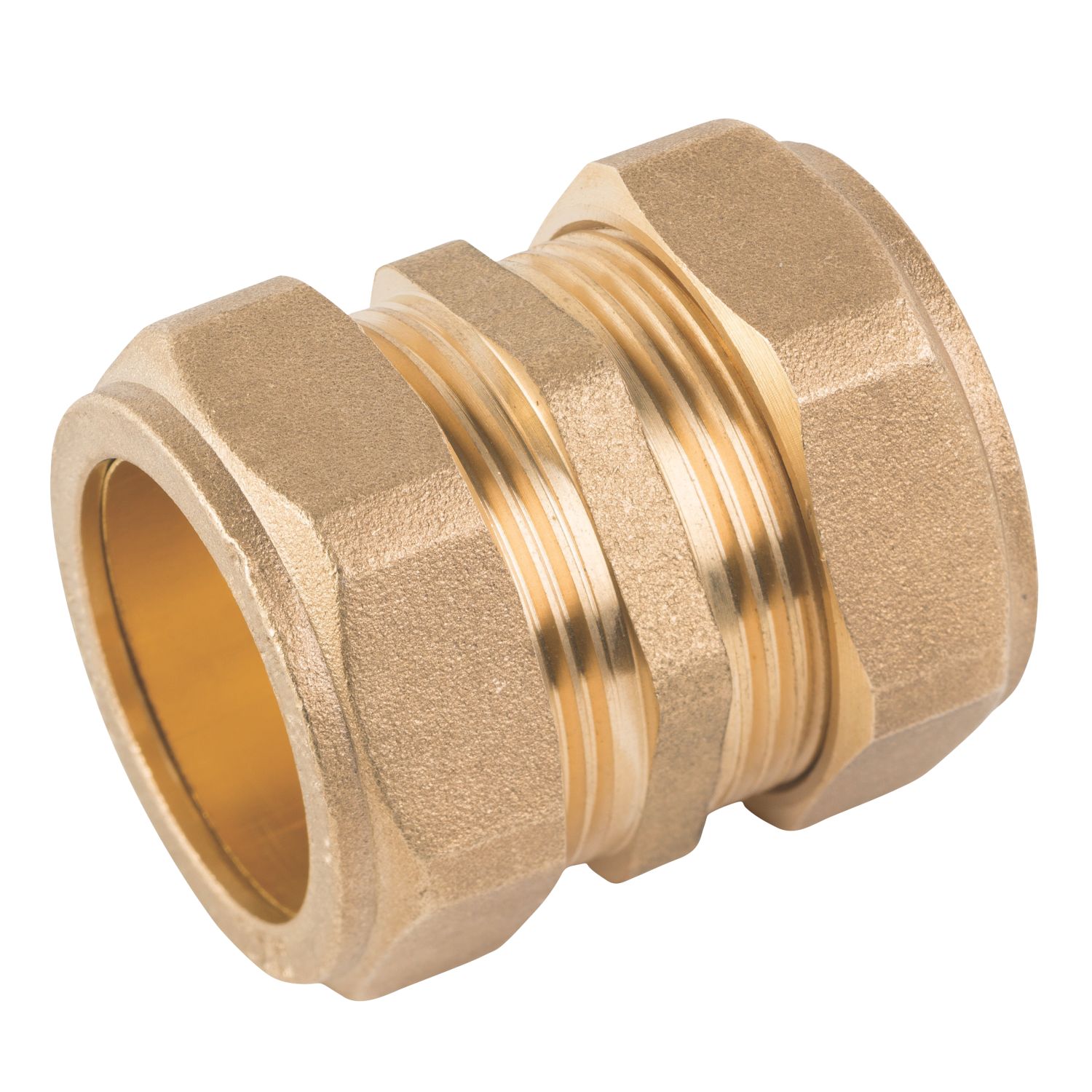 Midbrass Brass Compression Equal Couplers 3/4" 2 Pack (827HP)
