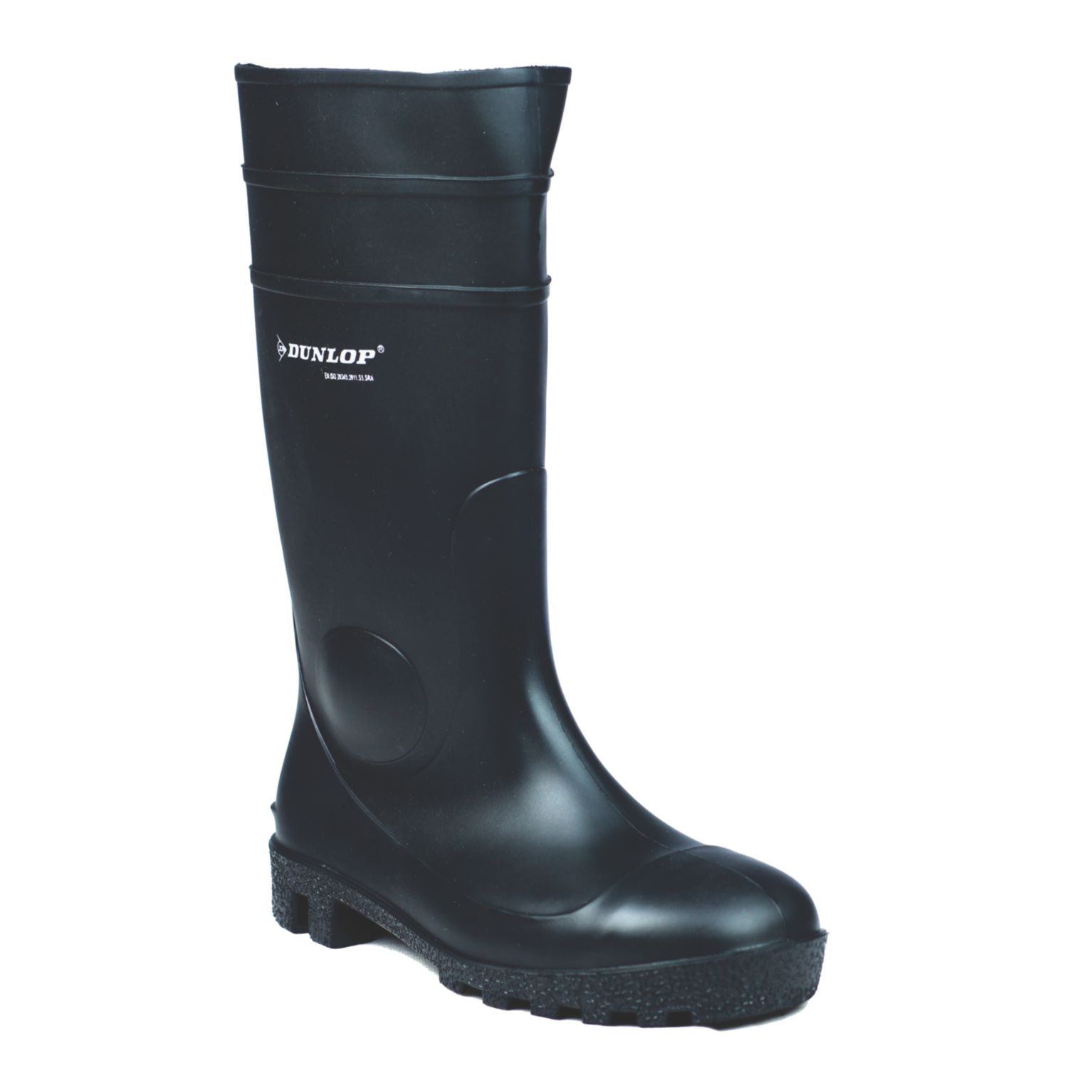 Dunlop Protomastor Size 13 Black Steel Toe Cap Safety Wellies (82838)