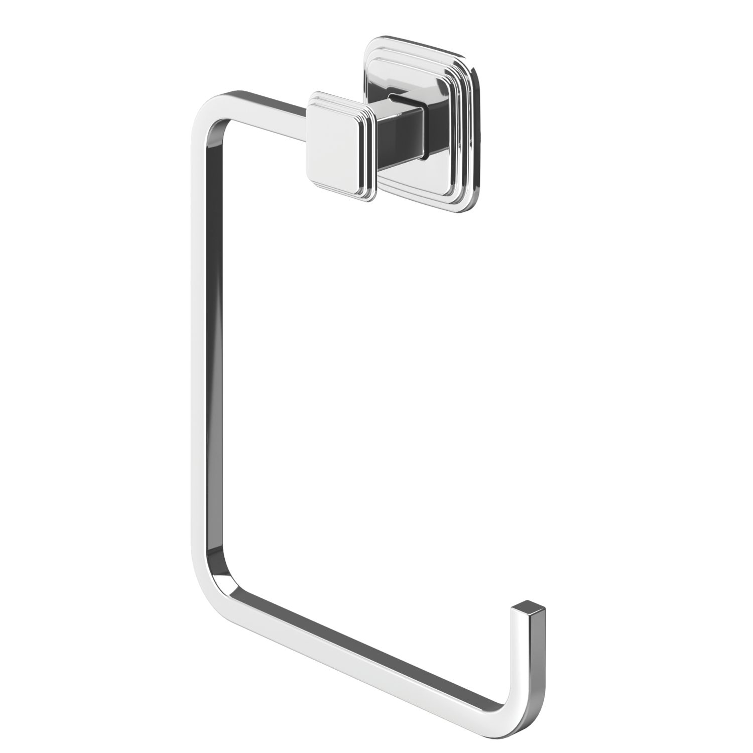 Swirl Swindale Bathroom Towel Ring Chrome (828YT)
