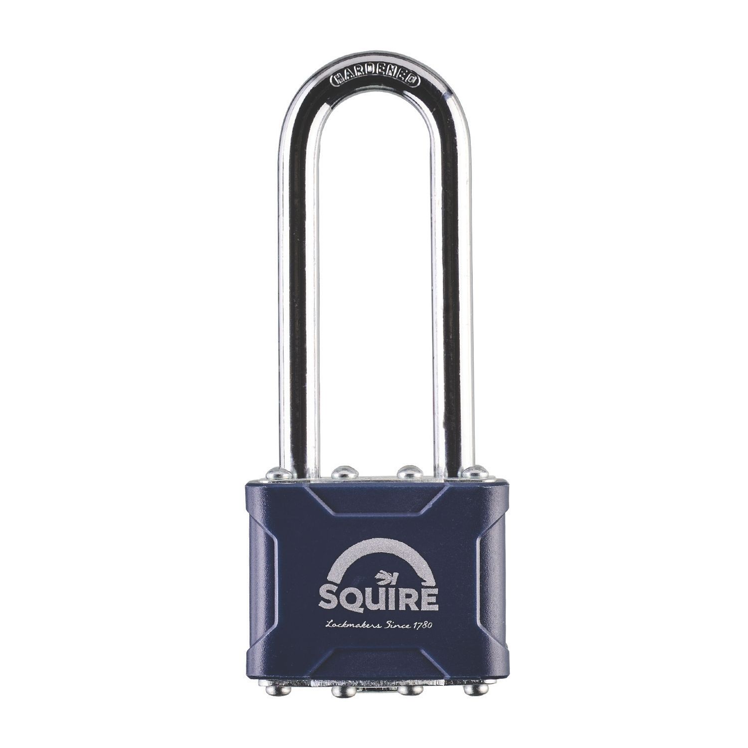 Squire Stronglock Laminated Steel Weatherproof Long Shackle Padlock 44mm (8292J)