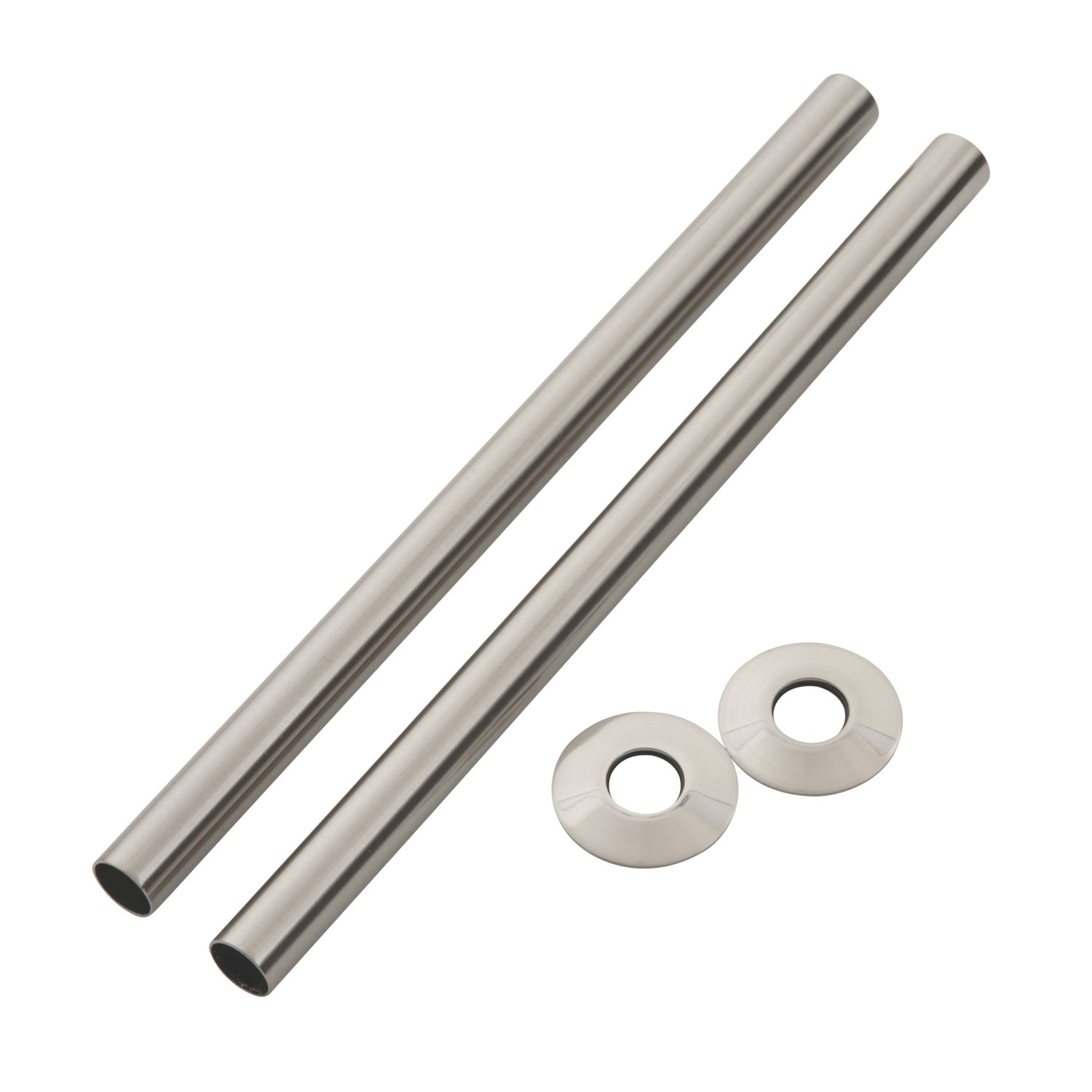 Arroll Pipe Shroud Kit Brushed Nickel 18mm x 300mm 2 Pack (8298G)