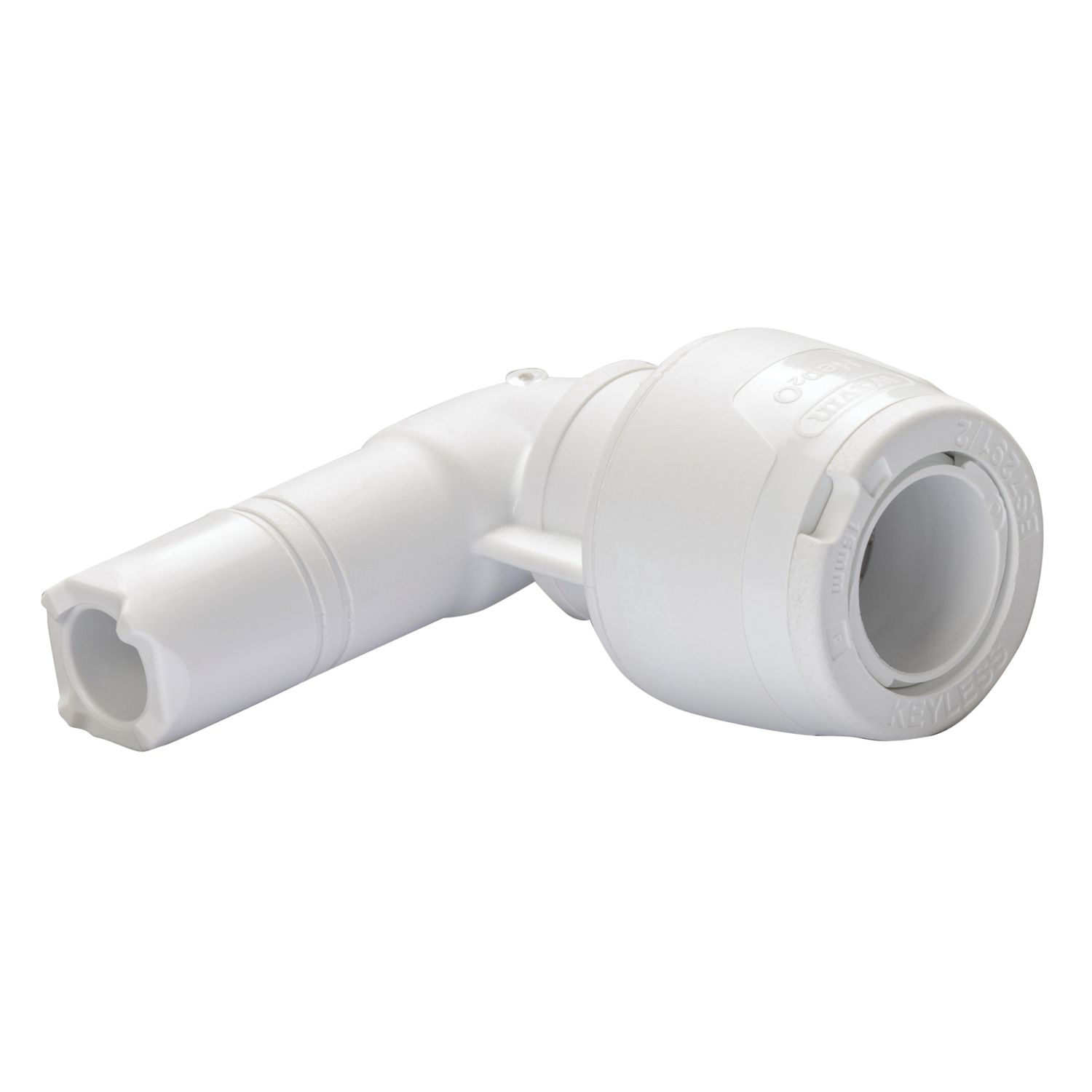 Hep2O Plastic Push-Fit Equal 90° Keyless Stem Elbow 15mm (830RE)