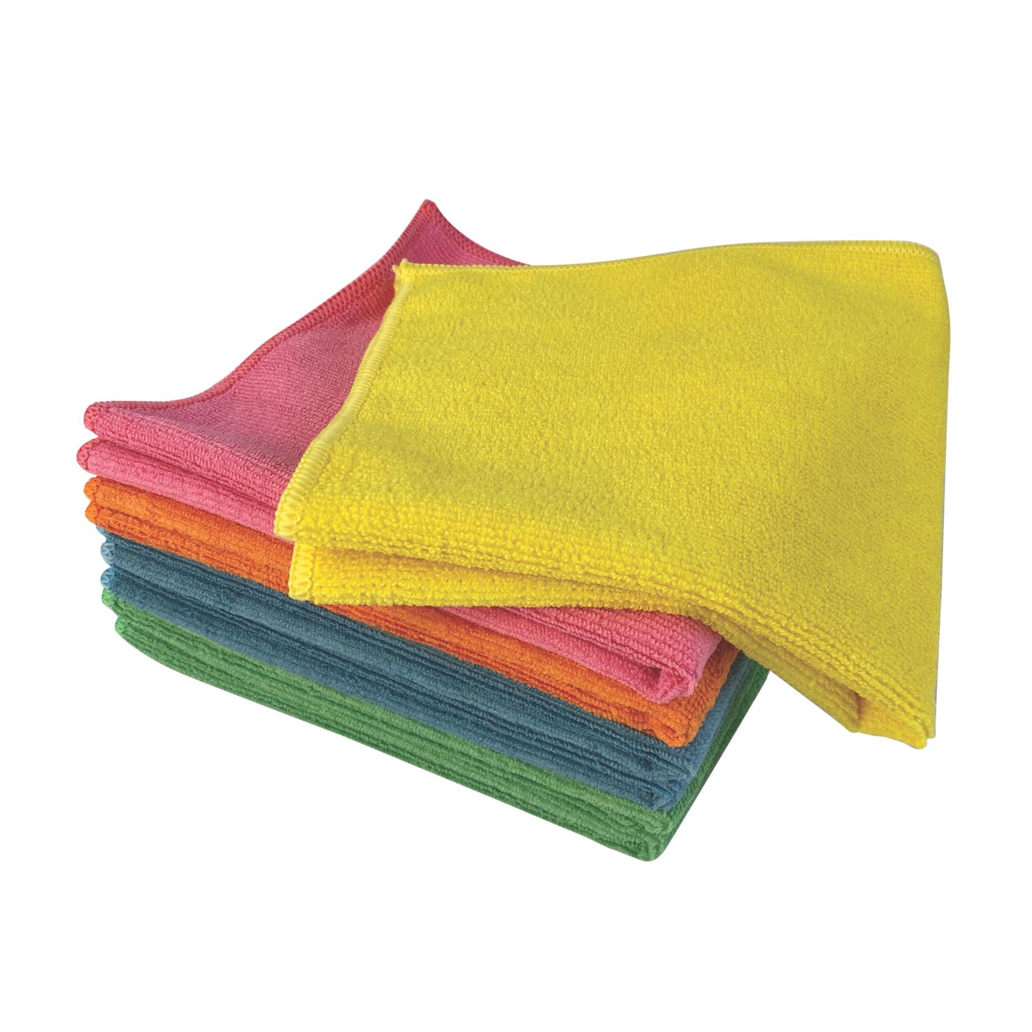 Essentials Microfibre Cloths Multicoloured 40cm x 38cm 5 Pieces (830VE)