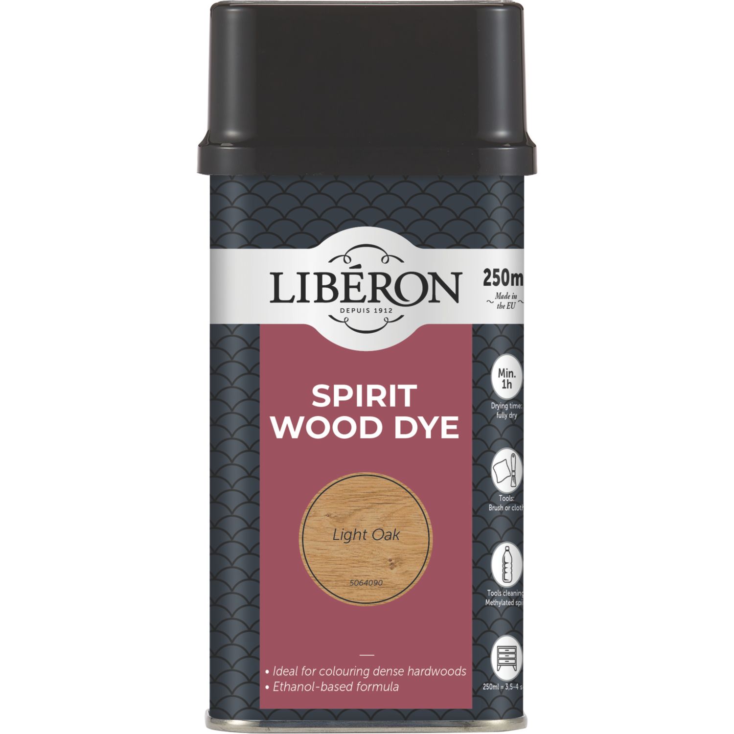 Liberon 250ml Light Oak Natural Solvent-Based Interior Wood Dye (8322F)