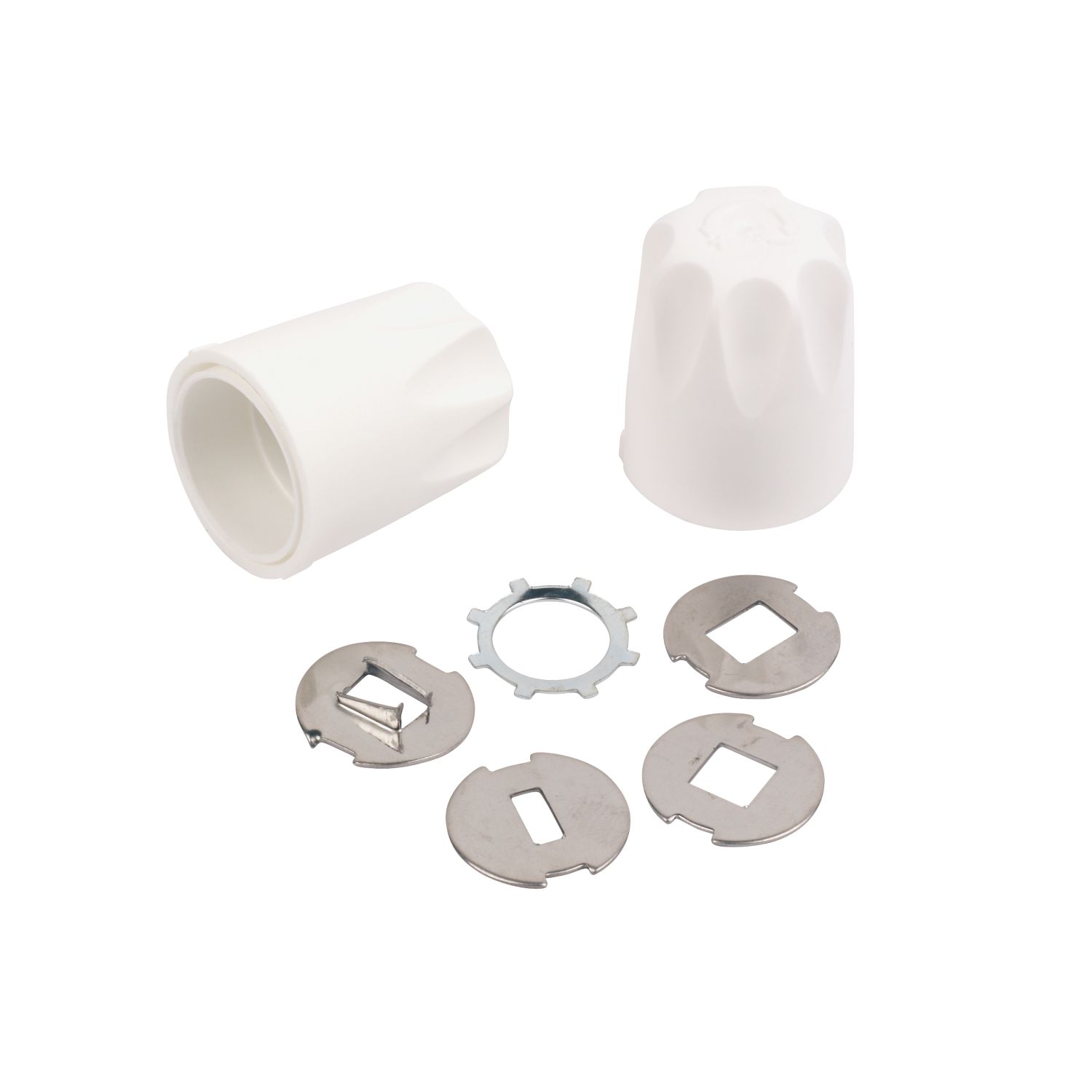 Essentials 20-24mm White Radiator Valve Cap Kit 2 Pack (83291)